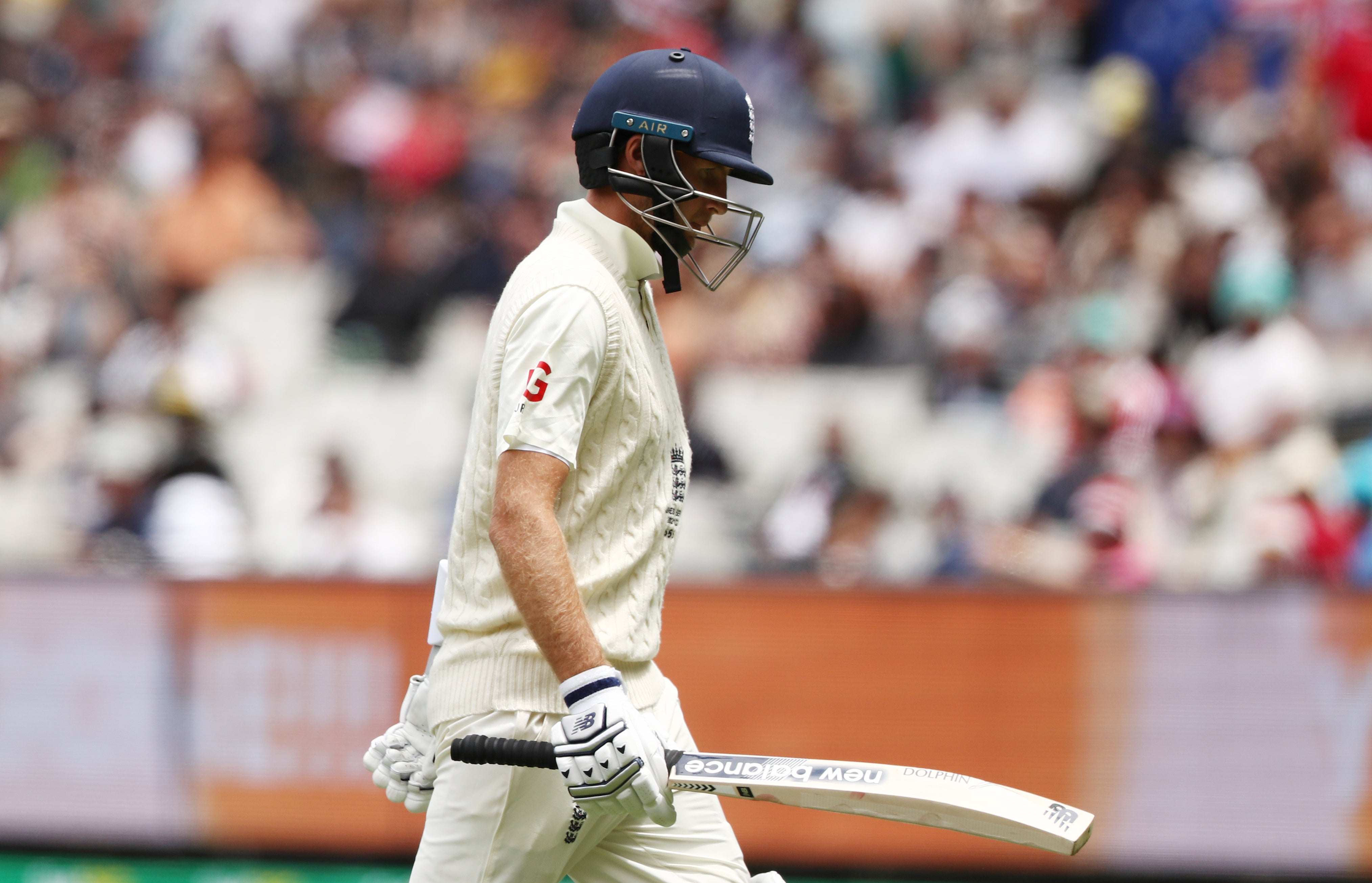 England’s Joe Root top-scored with 50 but was furious with his own loose dismissal (Jason O’Brien/PA)