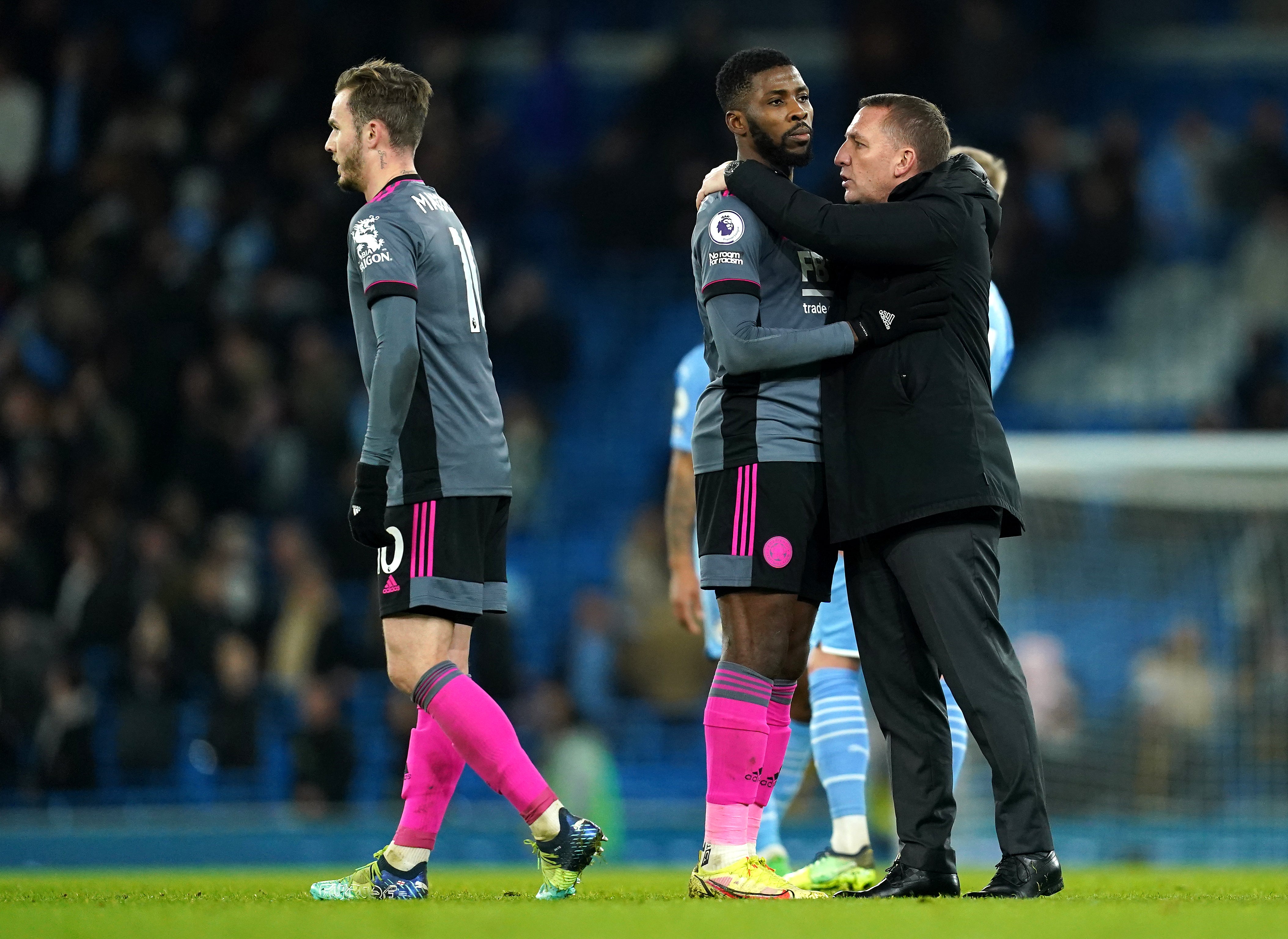 Brendan Rodgers (right) was pleased with his side’s response (Martin Rickett/PA)