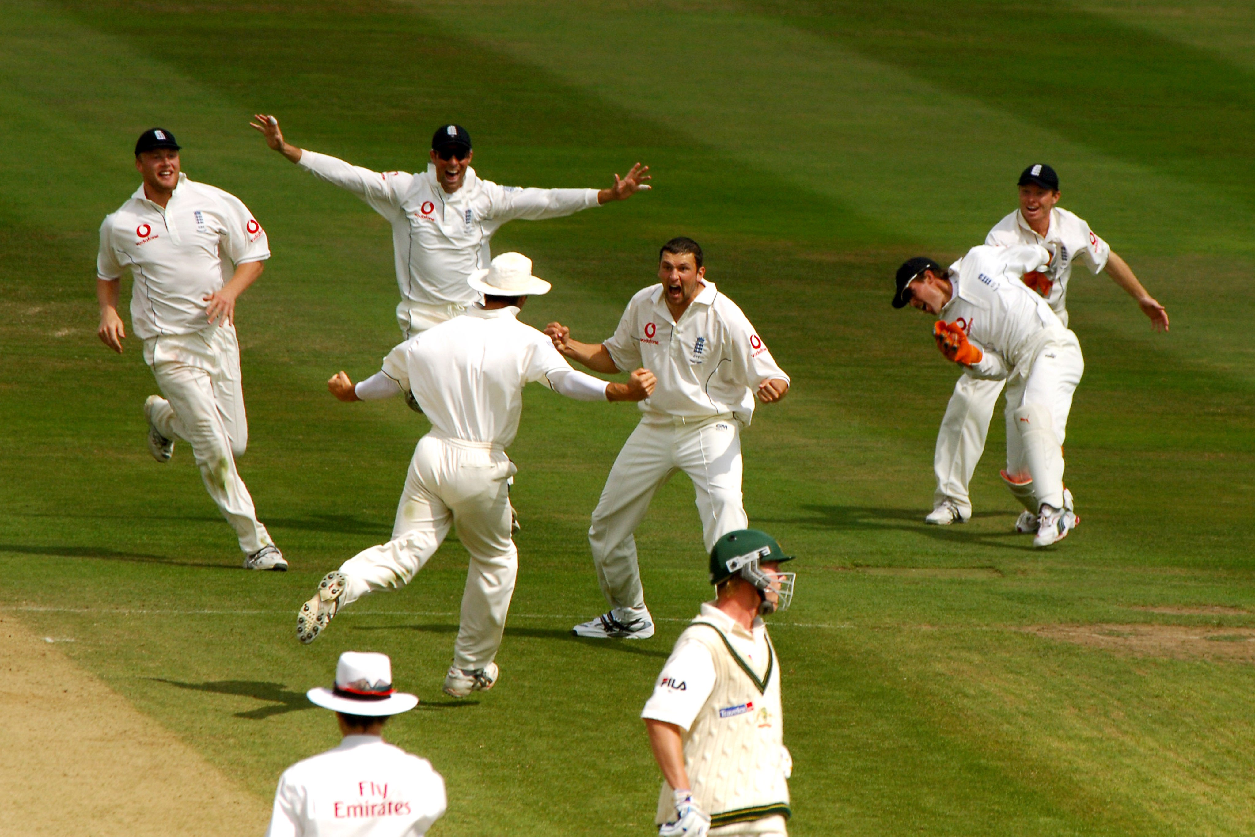 Steve Harmison (centre) was part of the side that won the 2005 Ashes (Rui Vieira/PA)