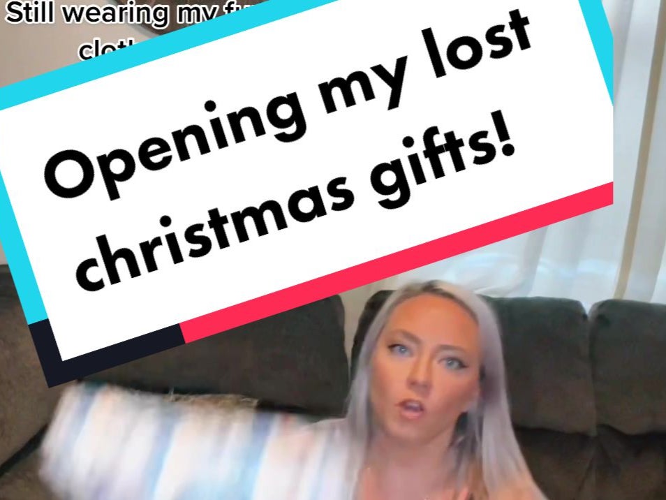 A TikTok user’s videos of finding old Christmas presents from her grandparents has gone viral