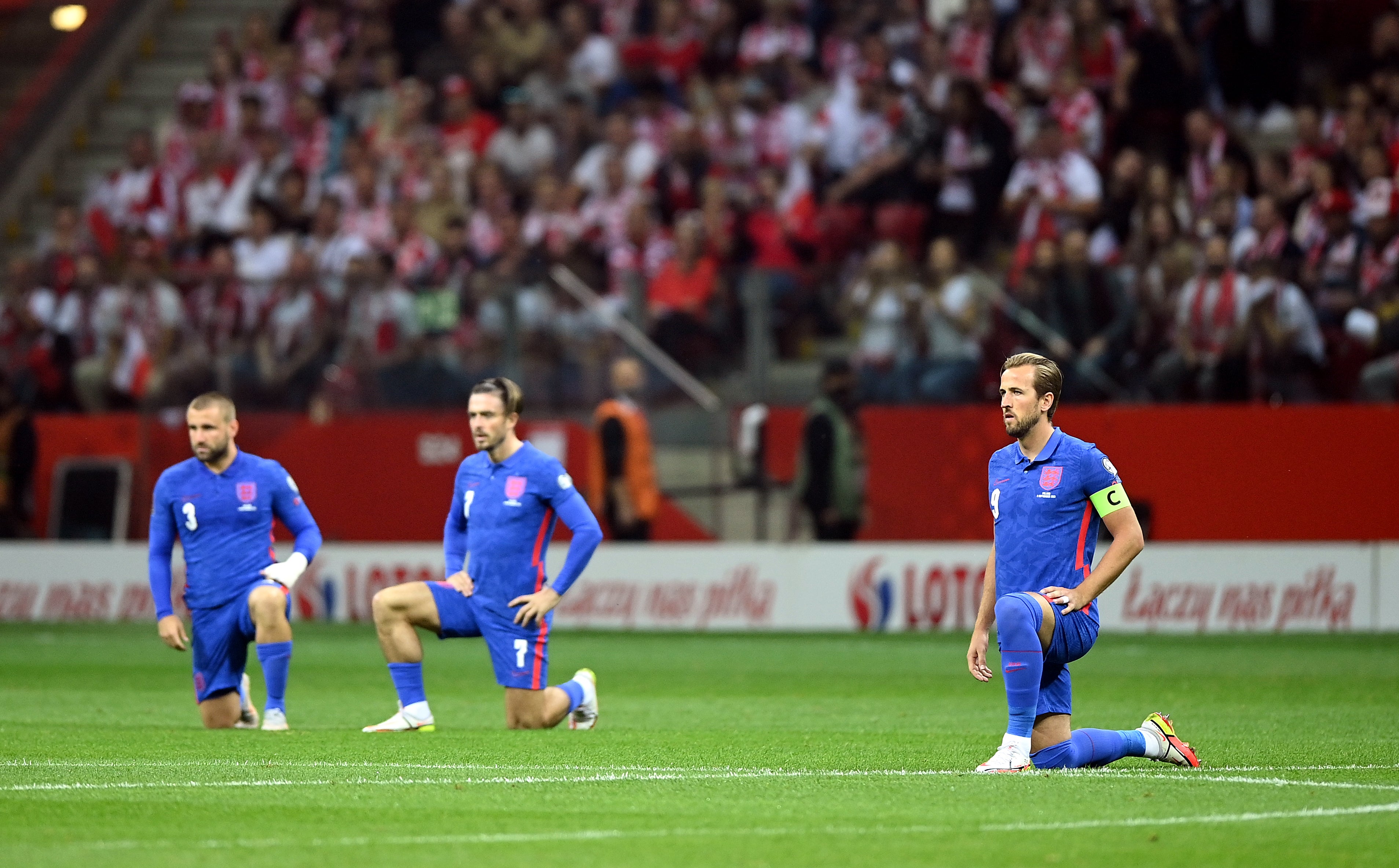 England manager Gareth Southgate says taking a knee to highlight racial injustice has built unity within his squad (Rafal Oleksiewicz/PA)