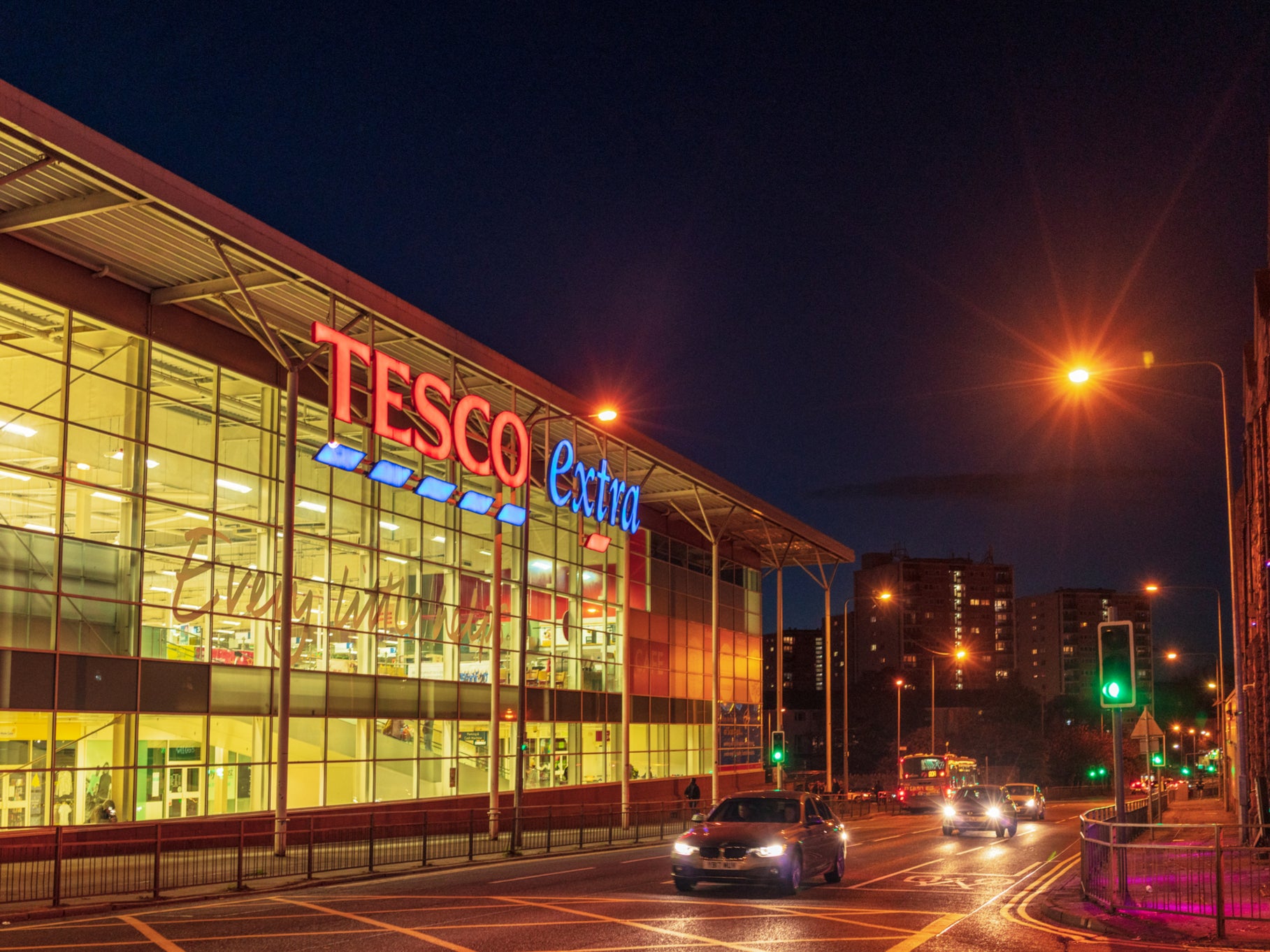 A Tesco extra superstore