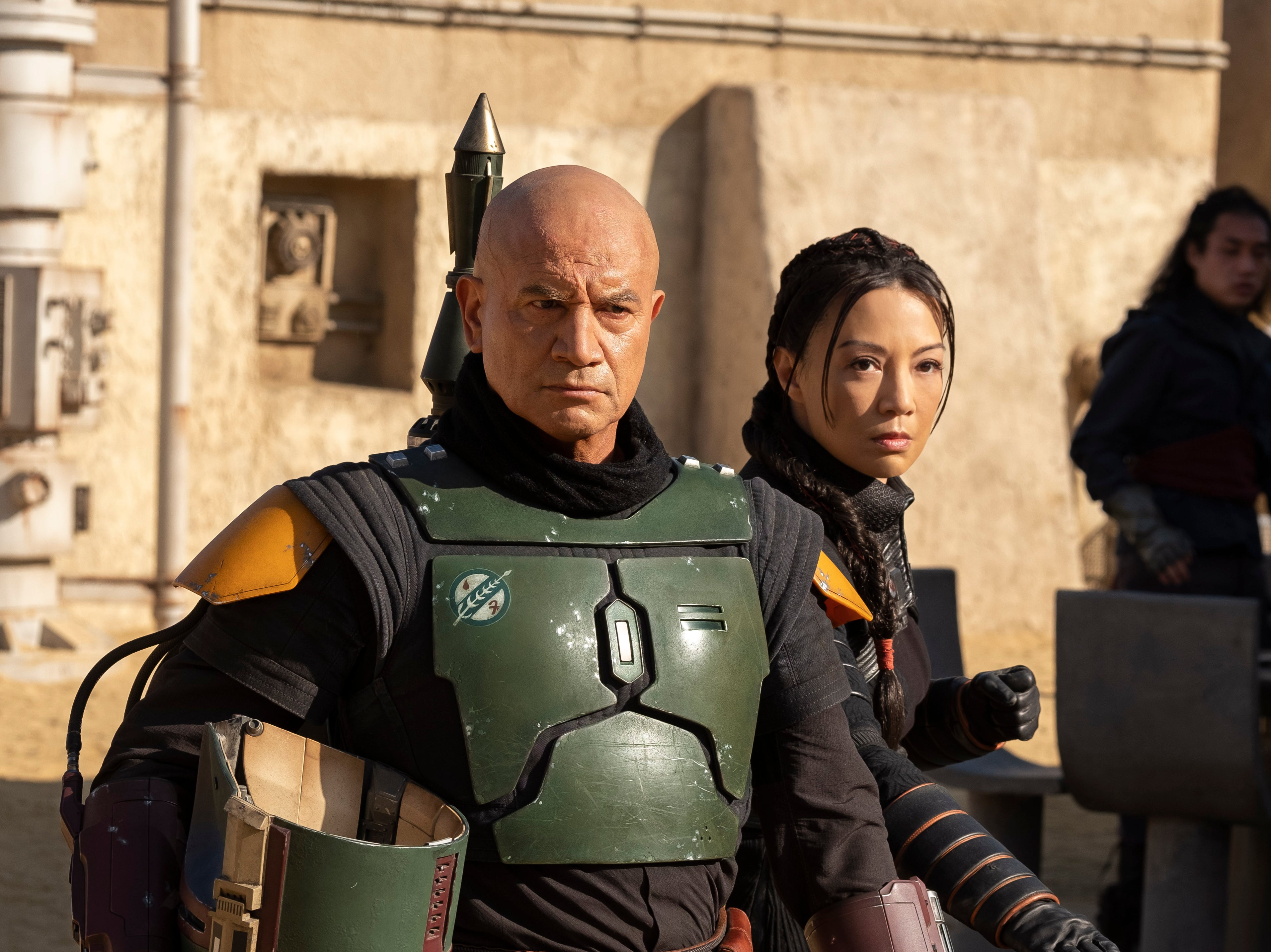 Morrison and Ming-Na Wen in ‘The Book of Boba Fett’