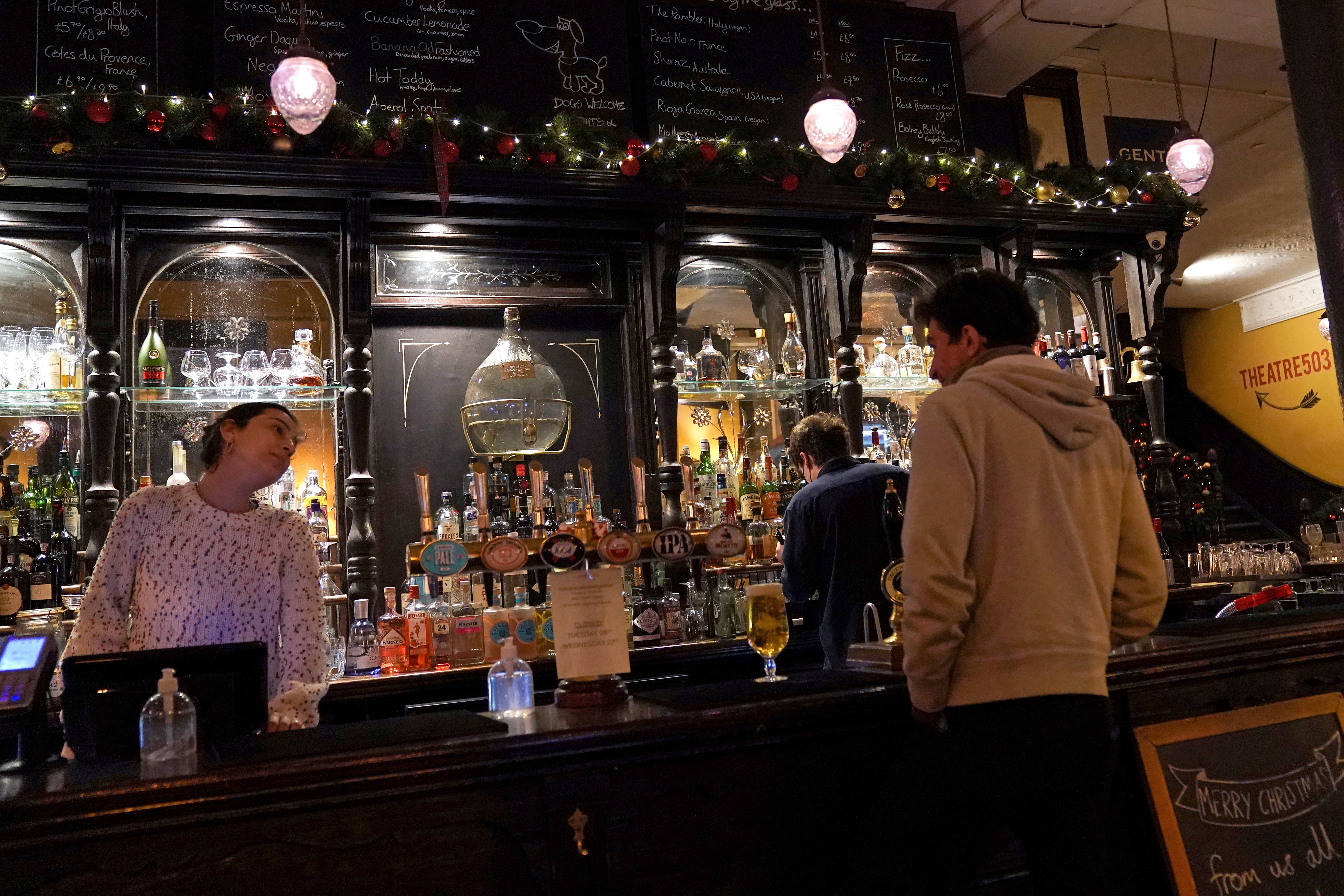 Thousands of people are expected to travel to England from Scotland and Wales on New Year’s Eve for celebrations free of restrictions (Kirsty O’Connor/PA)