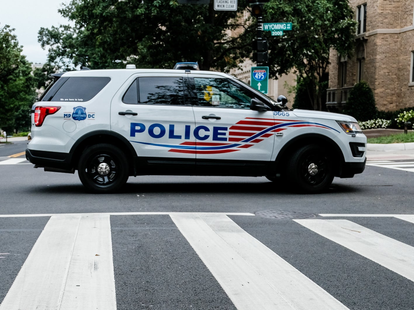 A Washington DC police car