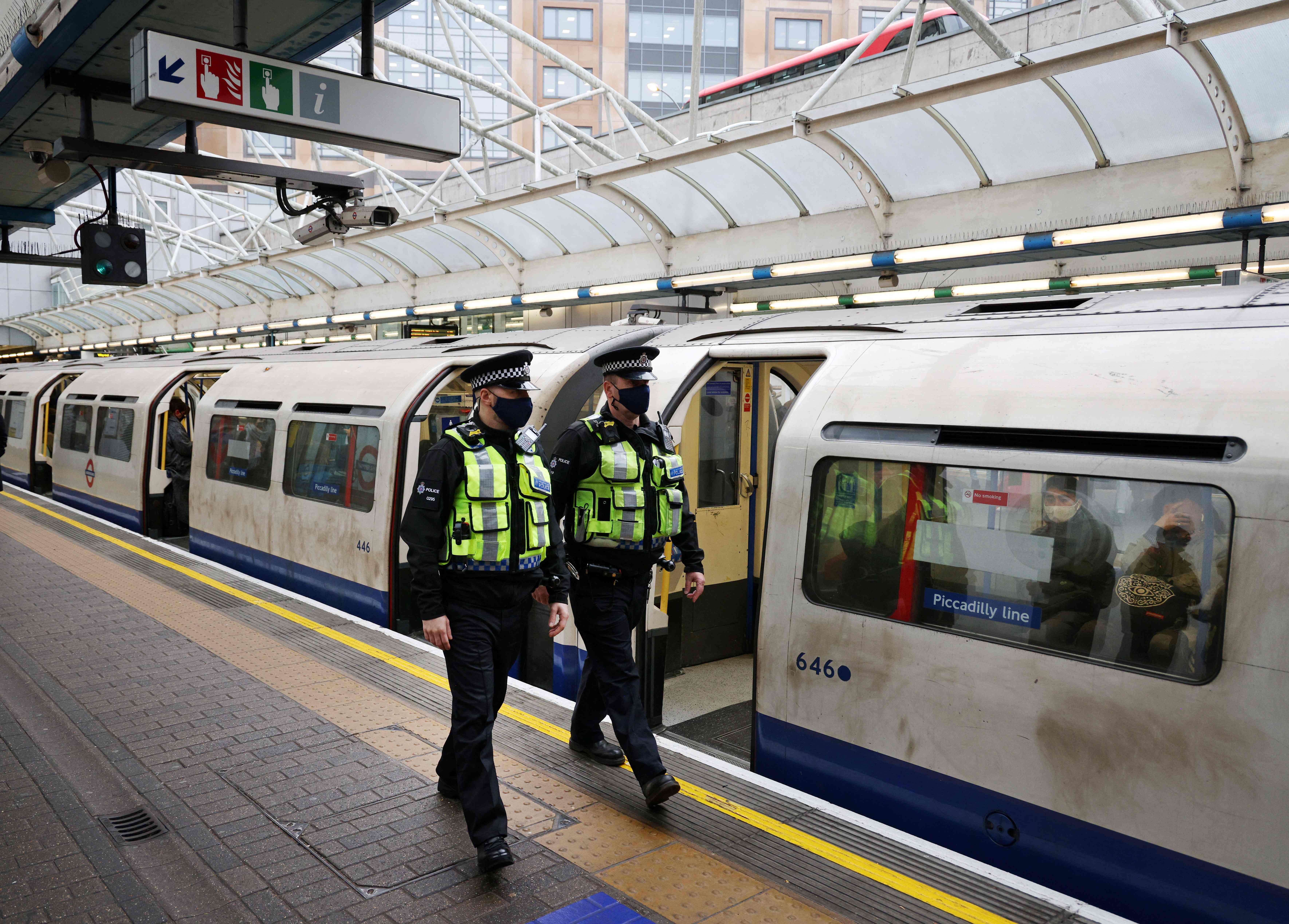 Johnston attacked a sleeping woman on a Picadilly Line train (stock image)