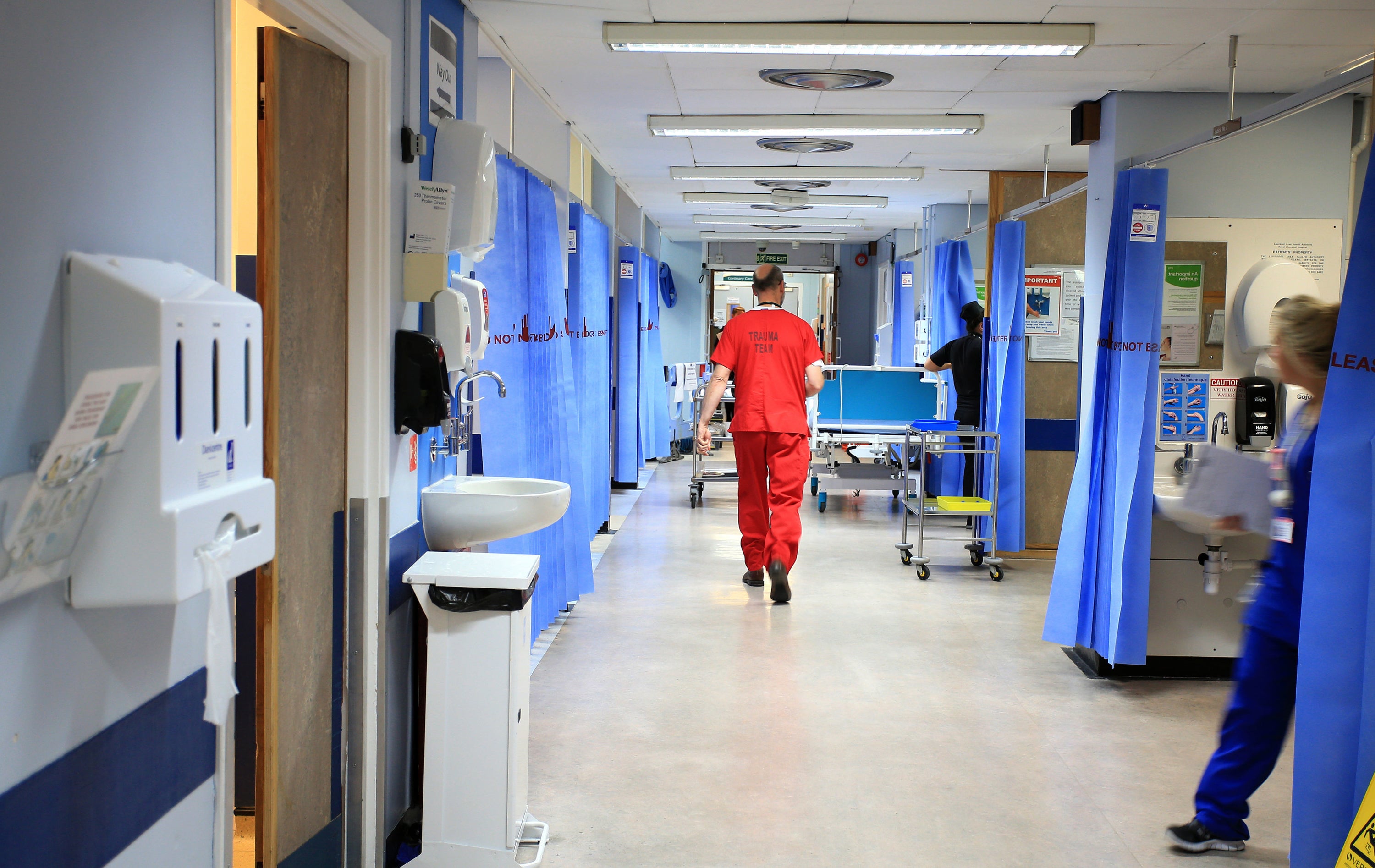 Doctors’ leaders warned ongoing pressure from the Covid pandemic may see the NHS forced to ‘support urgent healthcare services only’ (Peter Byrne/PA)