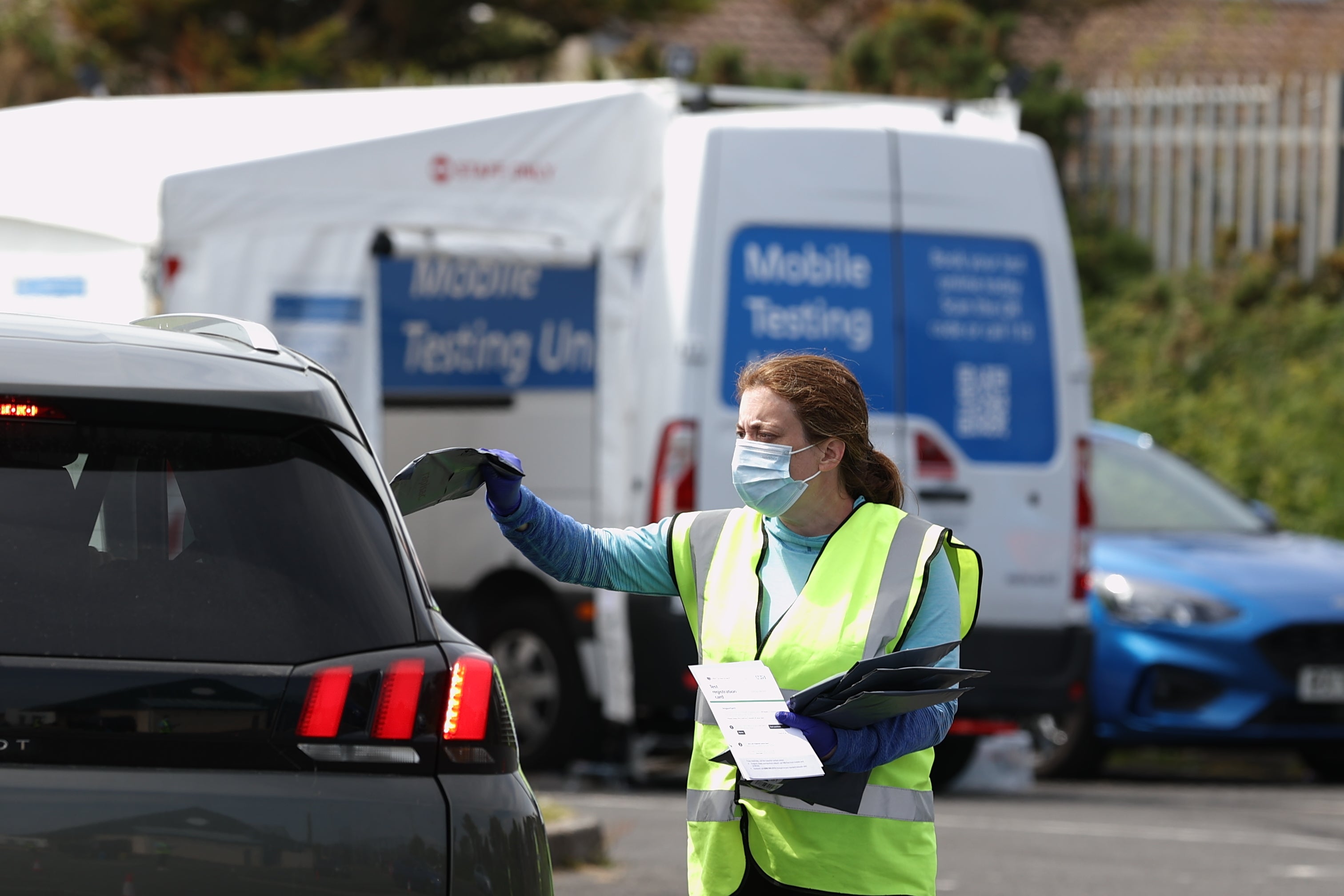 Health Secretary Humza Yousaf has said members of the public who are not essential workers may have to ‘wait a little longer’ to get a PCR test (Liam McBurney/PA)