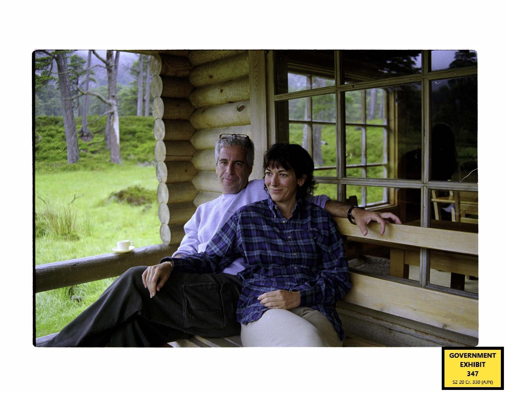 Ghislaine Maxwell with Jeffrey Epstein at the Queen’s Balmoral estate