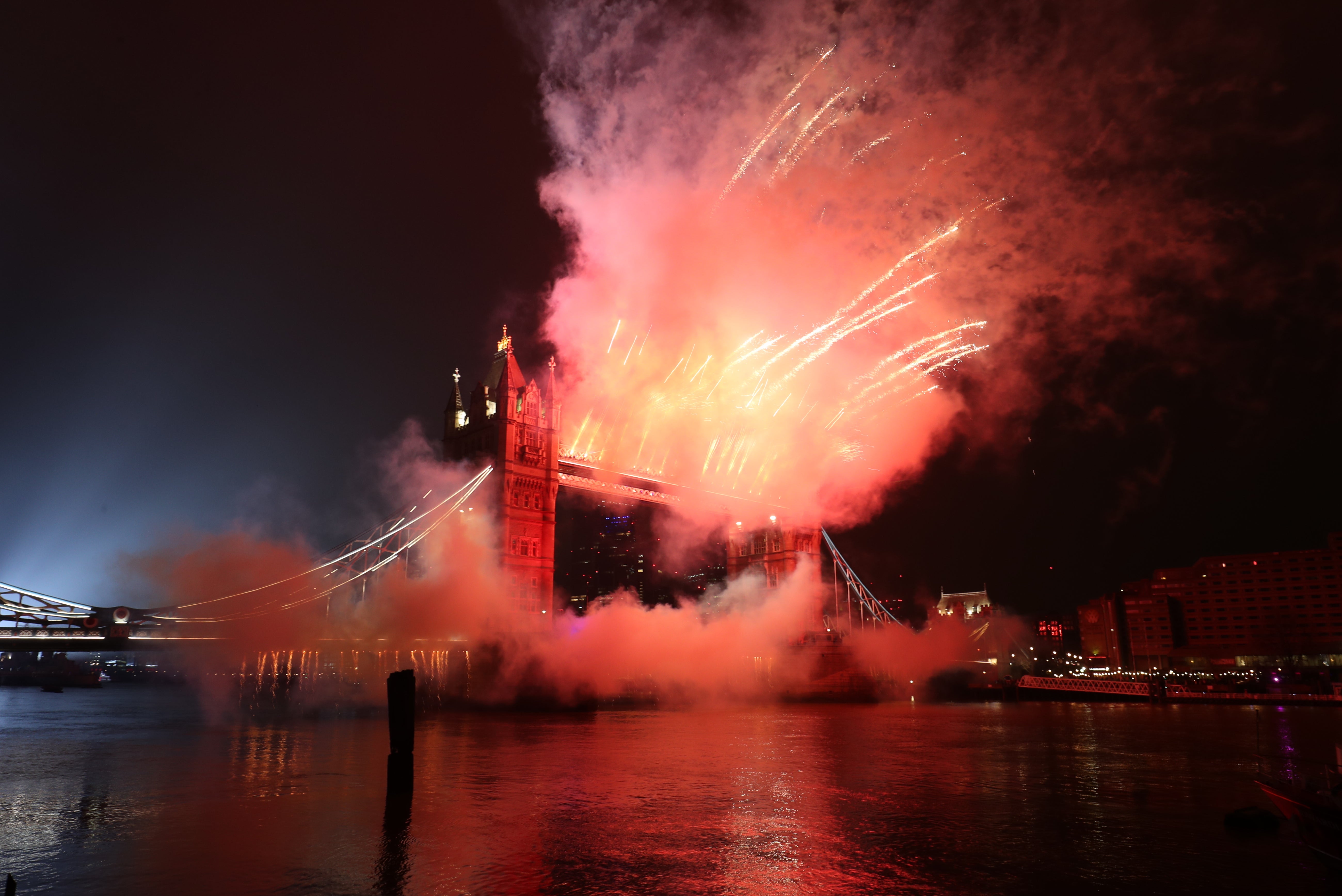 New Year’s Eve celebrations in central London have been cancelled (Jonathan Brady/PA)