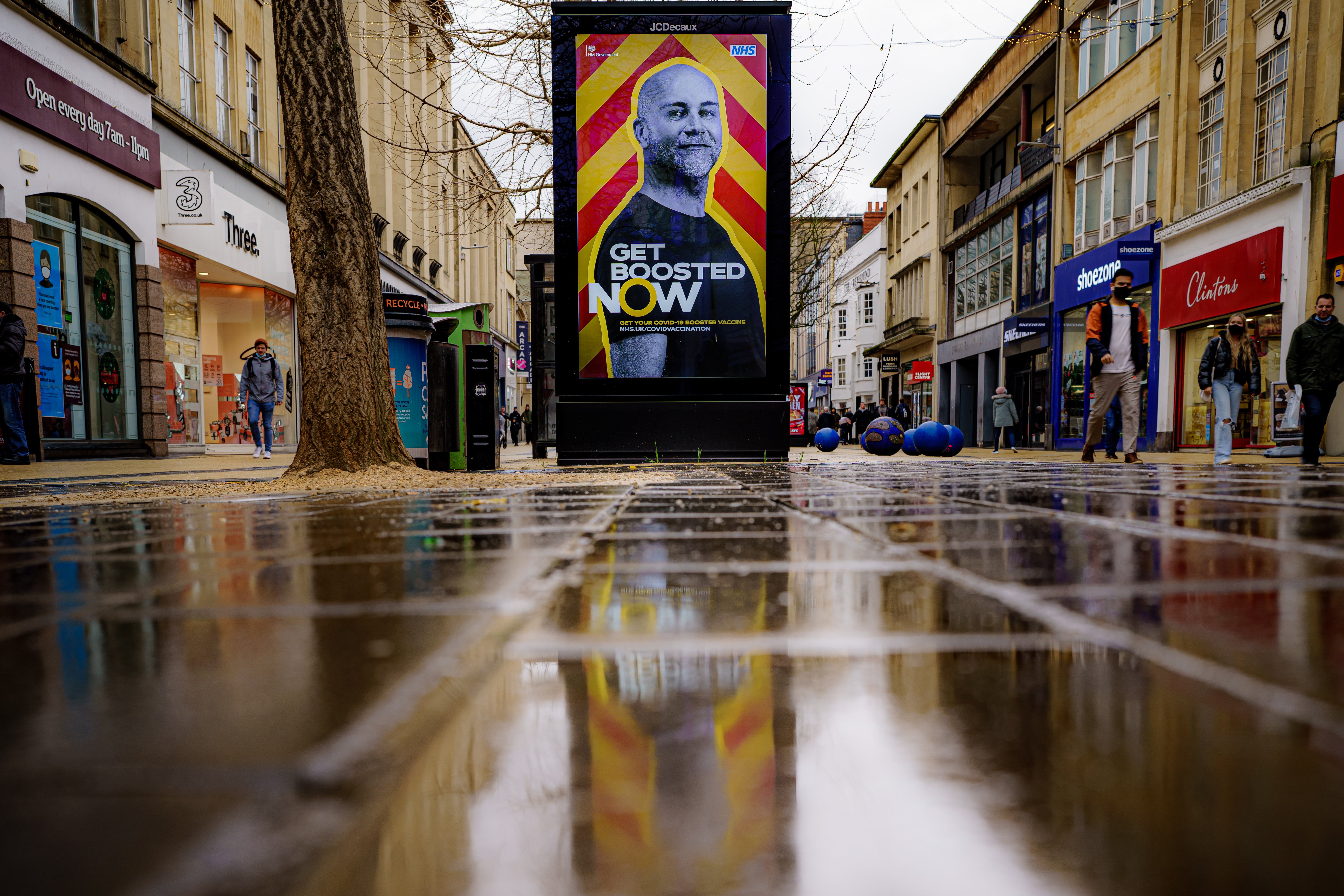 Economists forecast that Covid’s rapid spread will cause the UK economy to shrink by 1 per cent in December and January(Ben Birchall/PA)