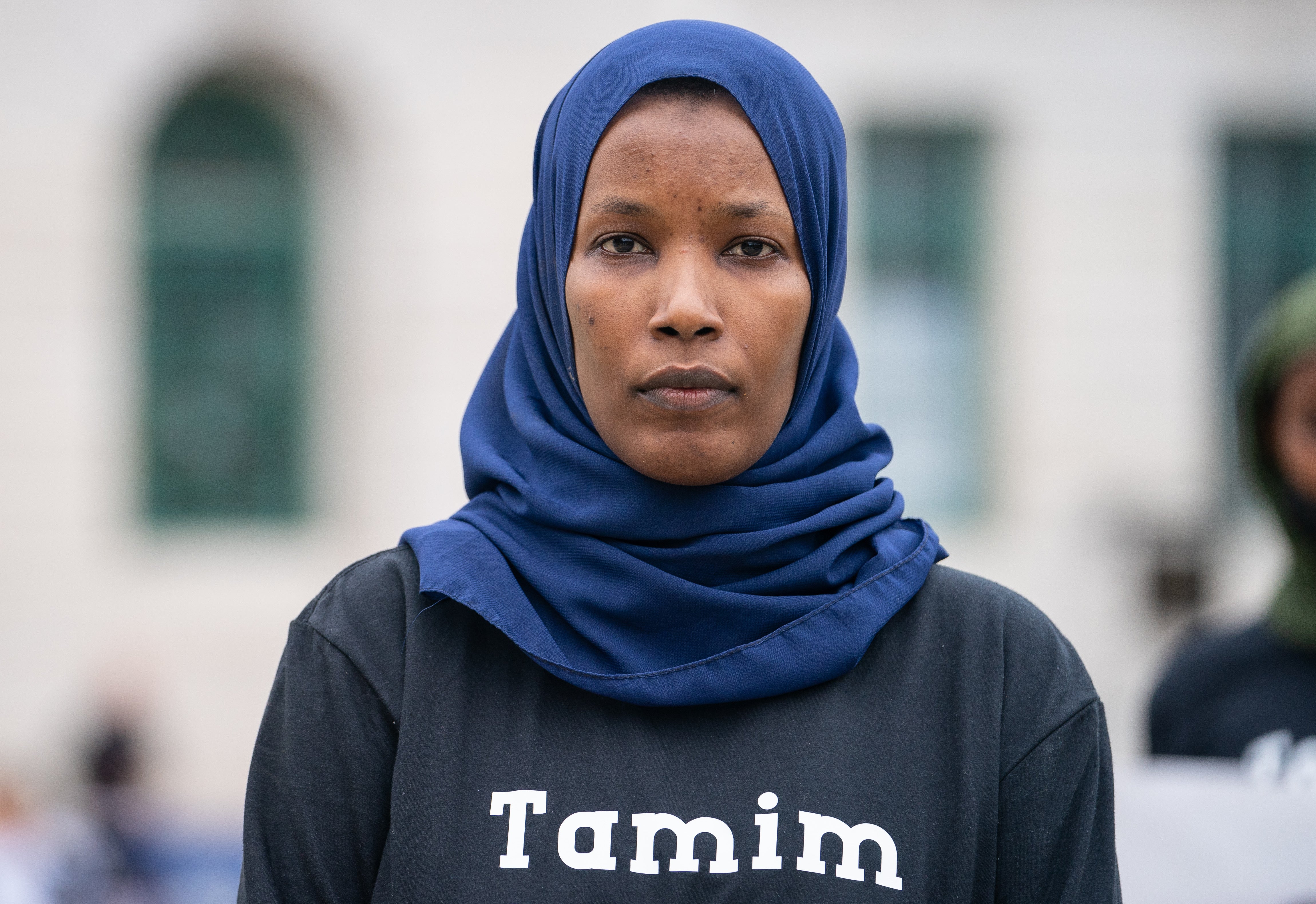 Hawa Haragakiza, mother of Tamim Ian Habimana, 15, who was fatally stabbed in south-east London in July (Dominic Lipinski/PA)