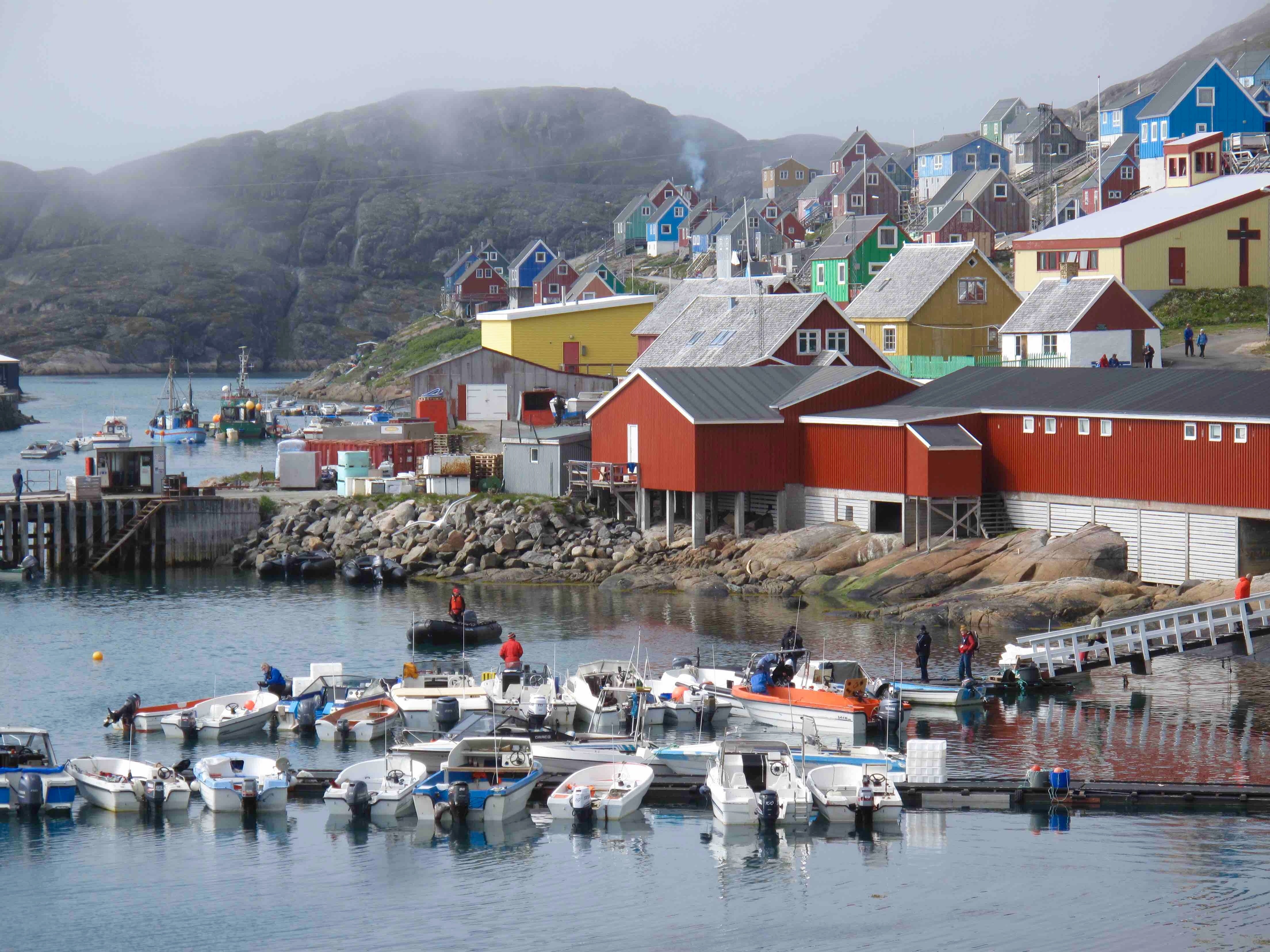 A village on the Greenland coast