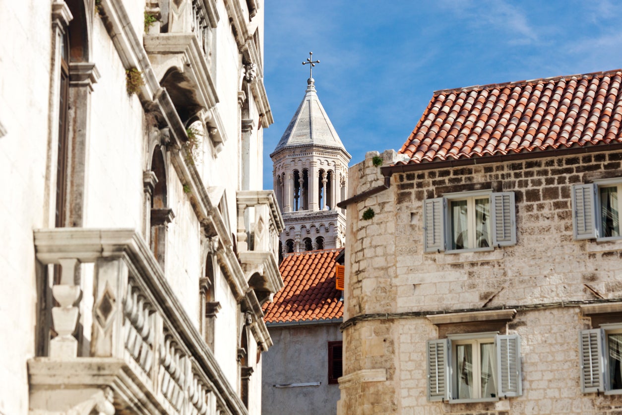 Split in Croatia has a beautiful coastline