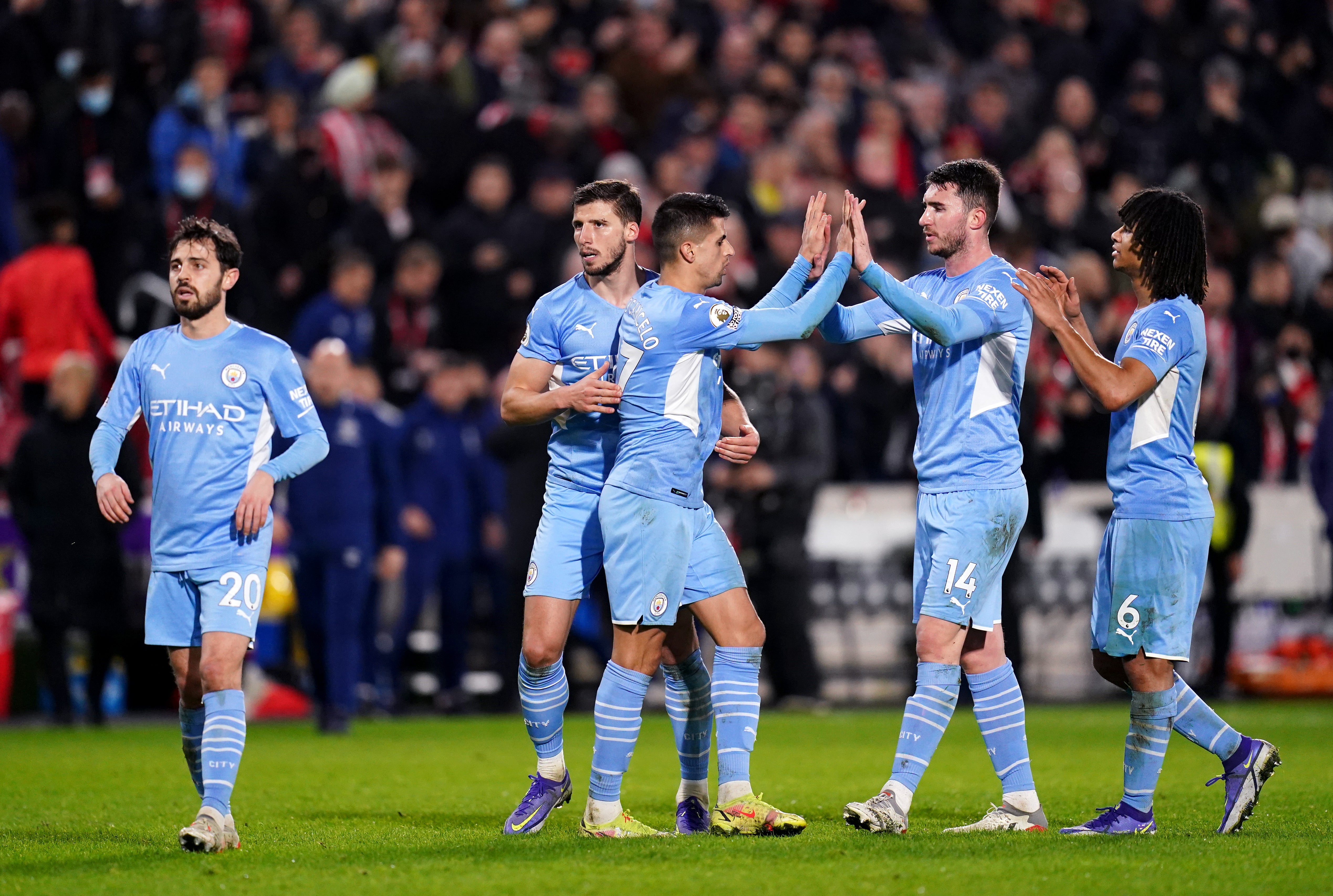 Manchester City will be looking to extend their lead at the top of the Premier League when they face Arsenal (John Walton/PA)