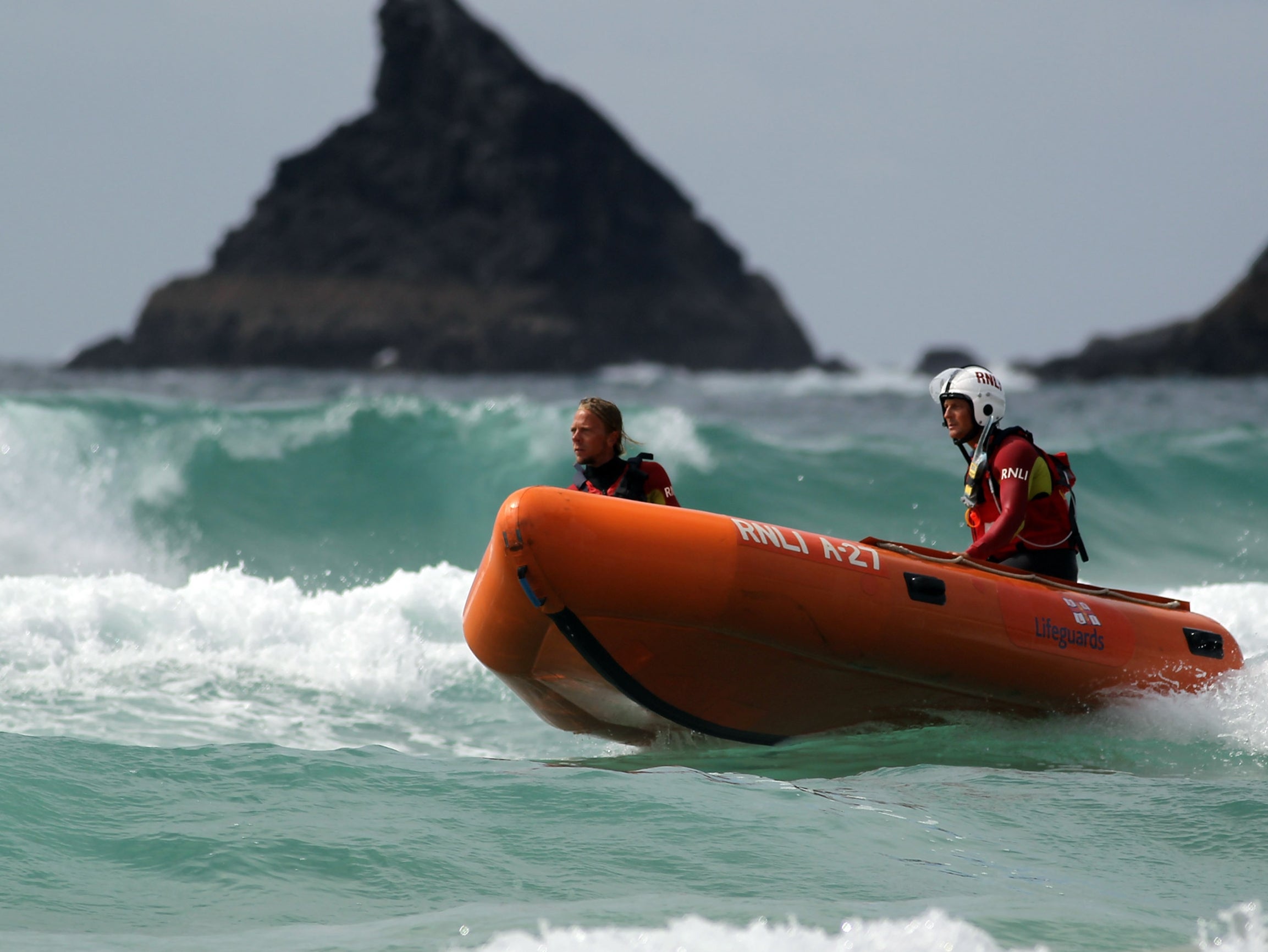 Rescuers saved swimmers and paragliders