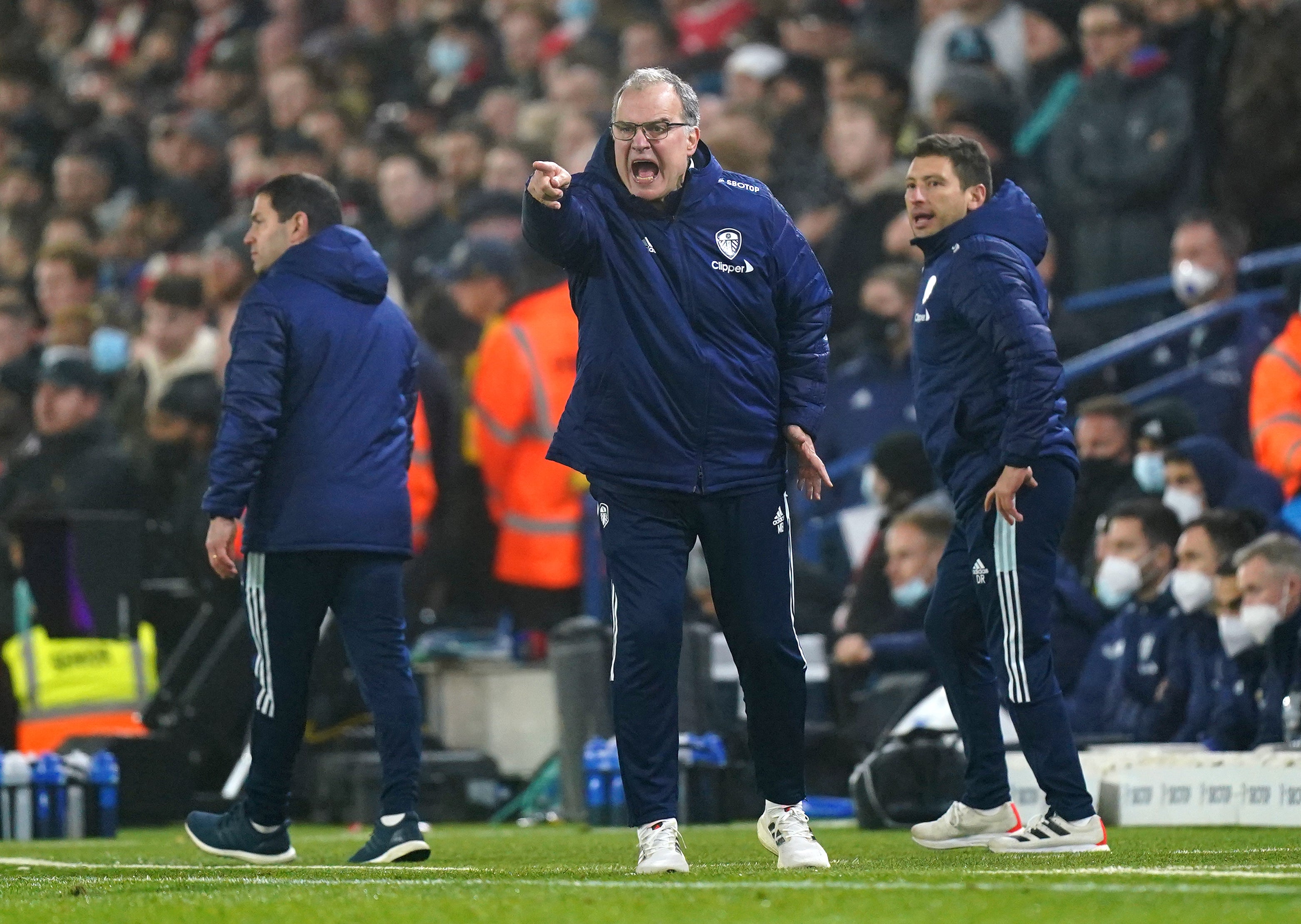 Marcelo Bielsa has refused to use Leeds’ injury crisis as an excuse for a below-par first half of the season (Mike Egerton/PA)