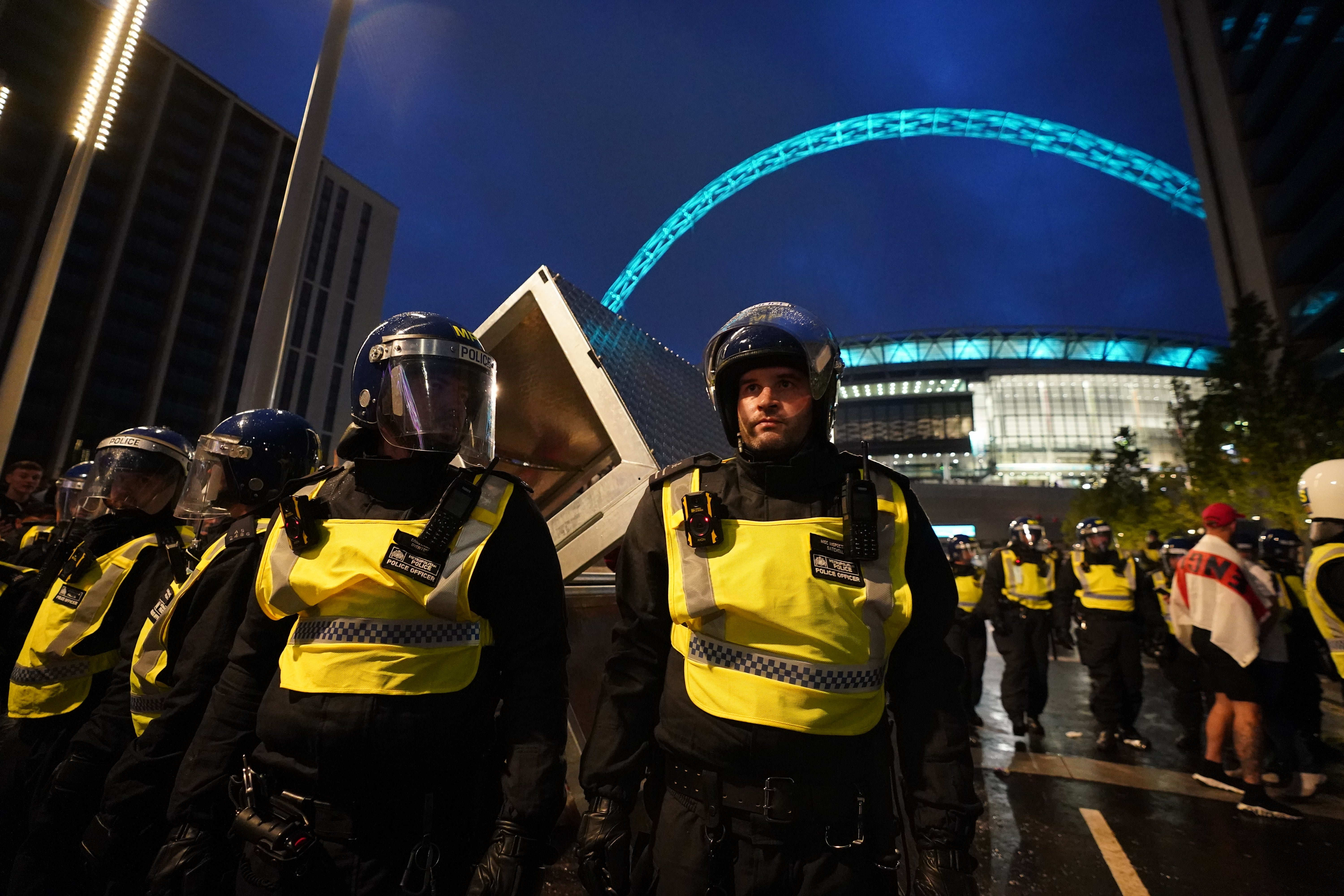 The match in July saw around 2,000 people force their way into the London stadium without tickets (Zac Goodwin/PA)