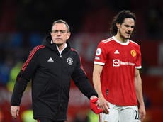 Ralf Rangnick rules out Edinson Cavani leaving Manchester United