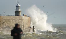 Thunderstorms replace the record-breaking mild New Year weather