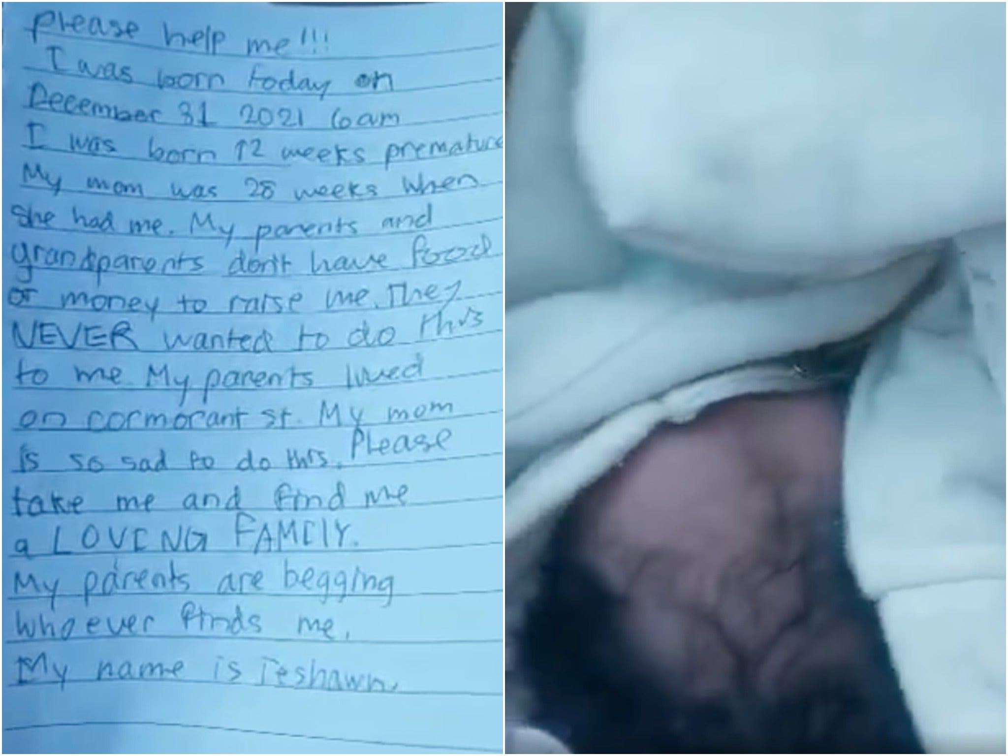 A baby was found in a box in Alaska along with a note saying ‘please help me'