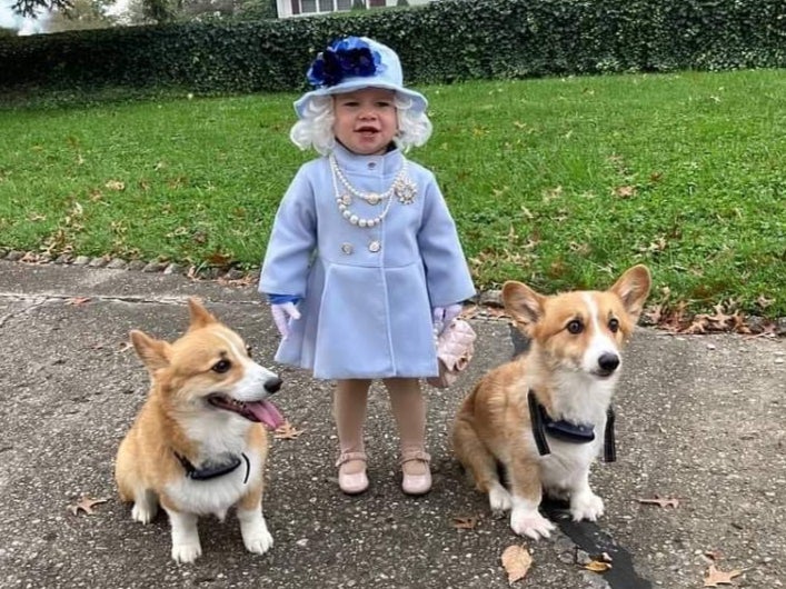 Jalayne Sutherland in her Halloween costume