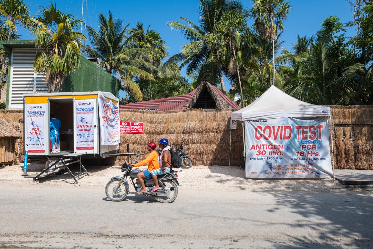 Covid testing in Tulum, Mexico