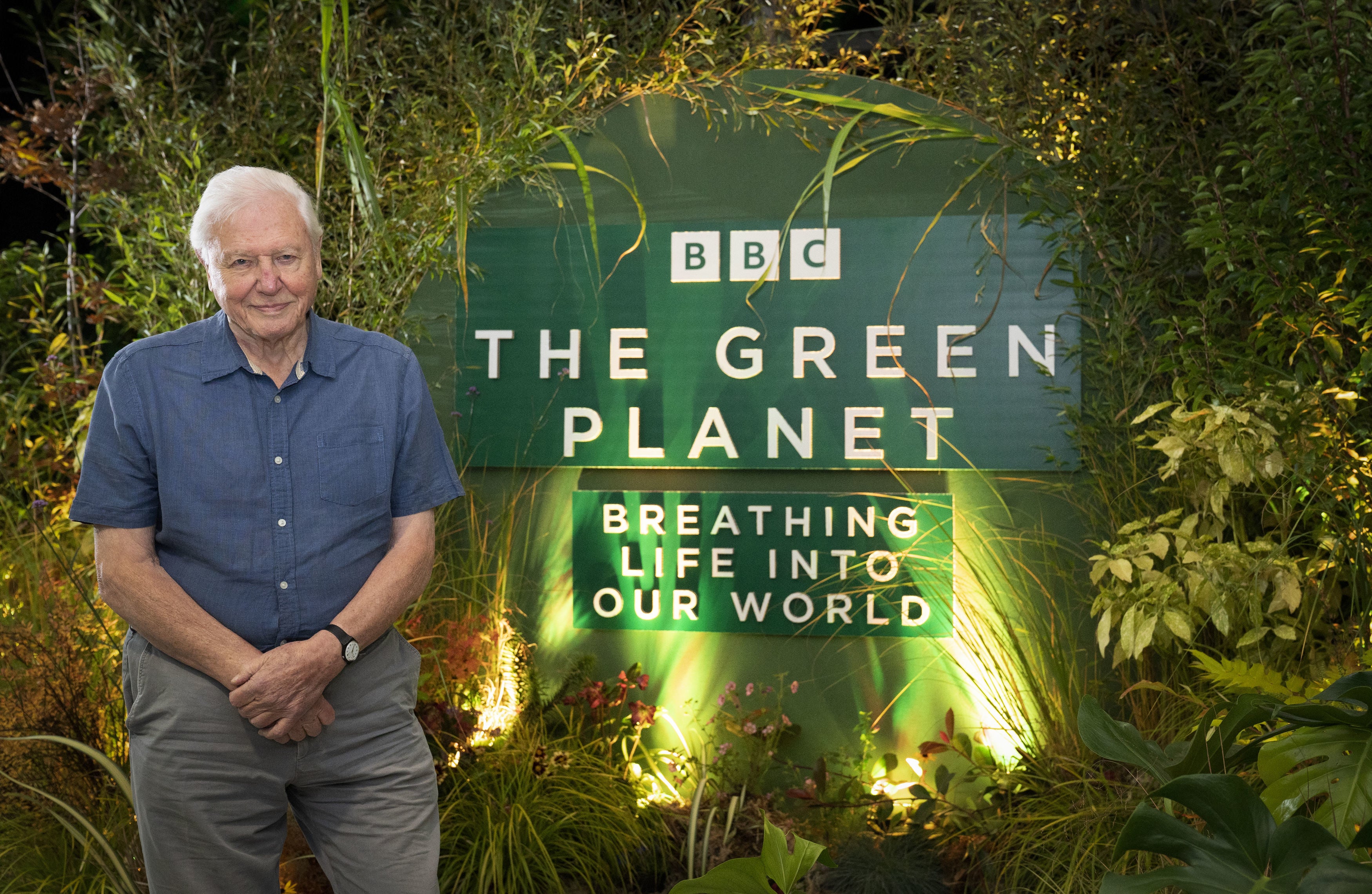 Sir David at the premiere of Green Planet at COP26 in Glasgow