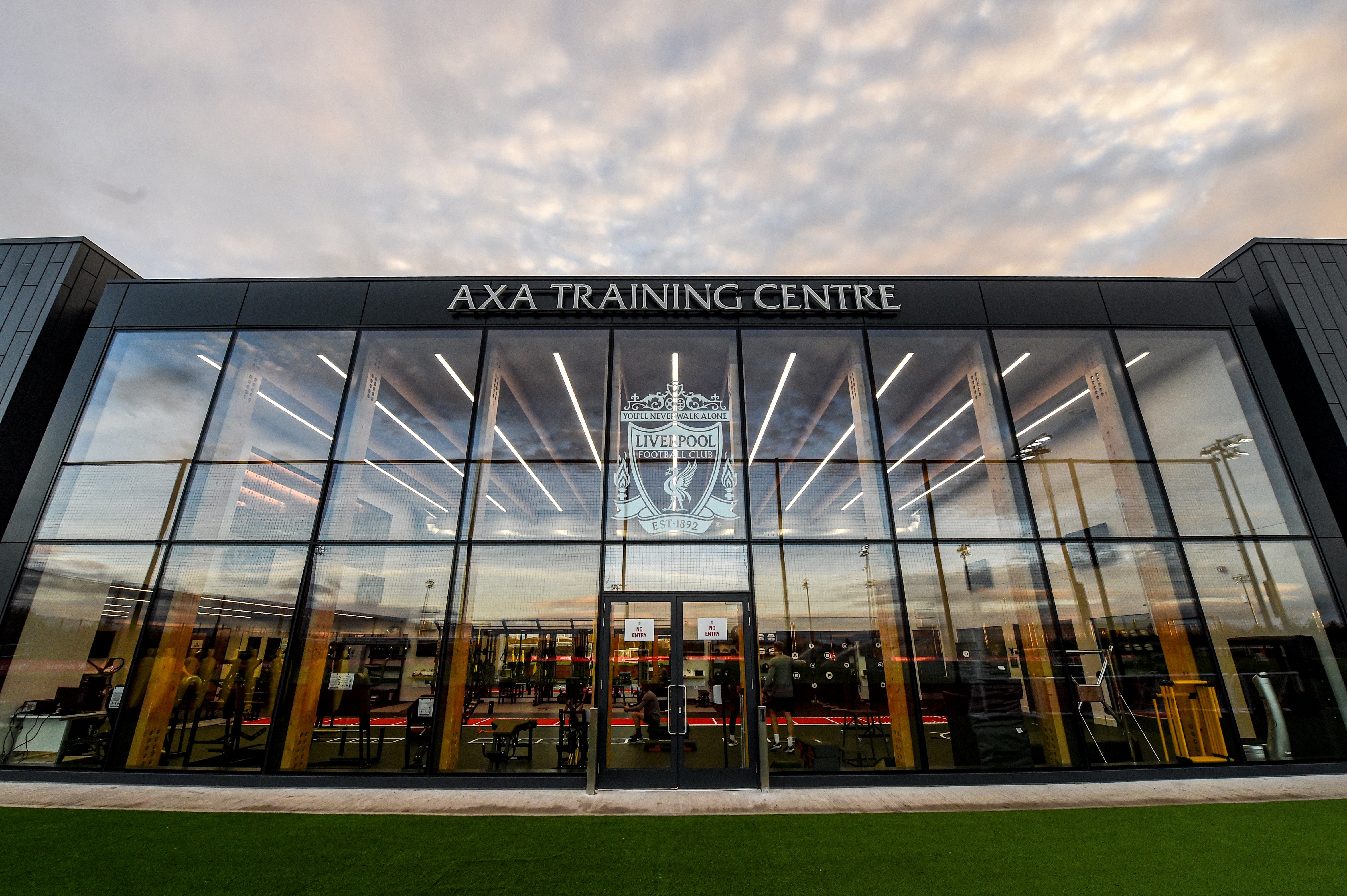 Liverpool’s Kirkby training ground was closed on Tuesday