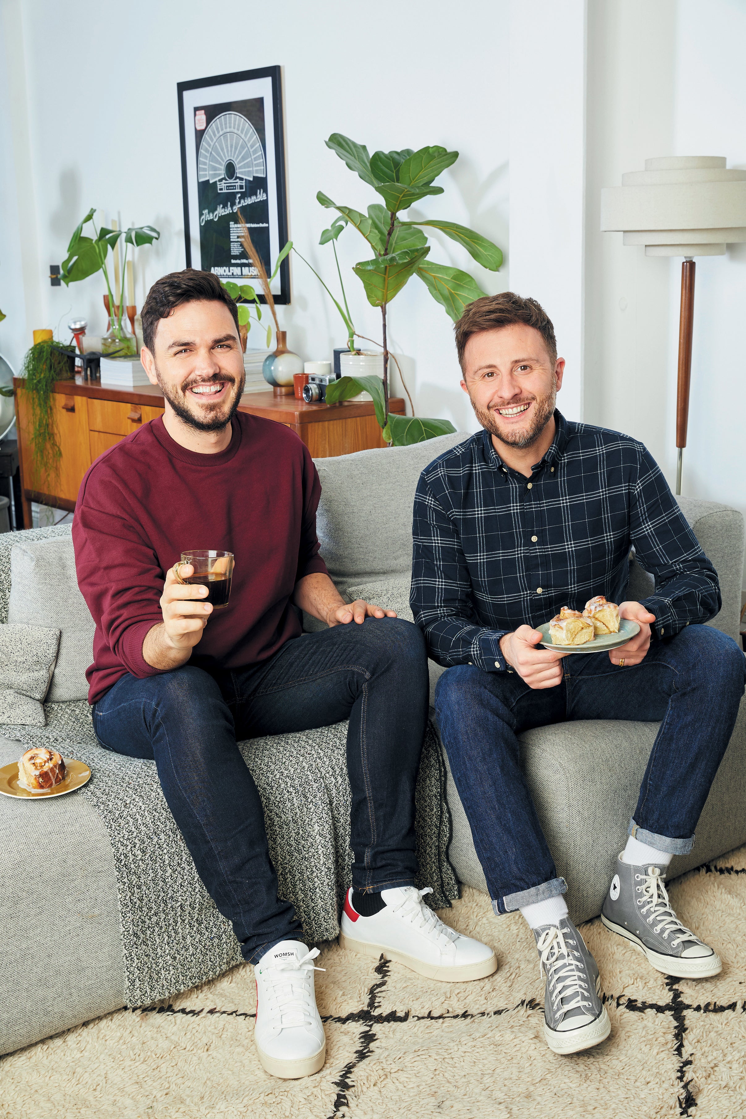 Henry Firth and Ian Theasby (right) launched their plant-based recipe channel BOSH! in 2016