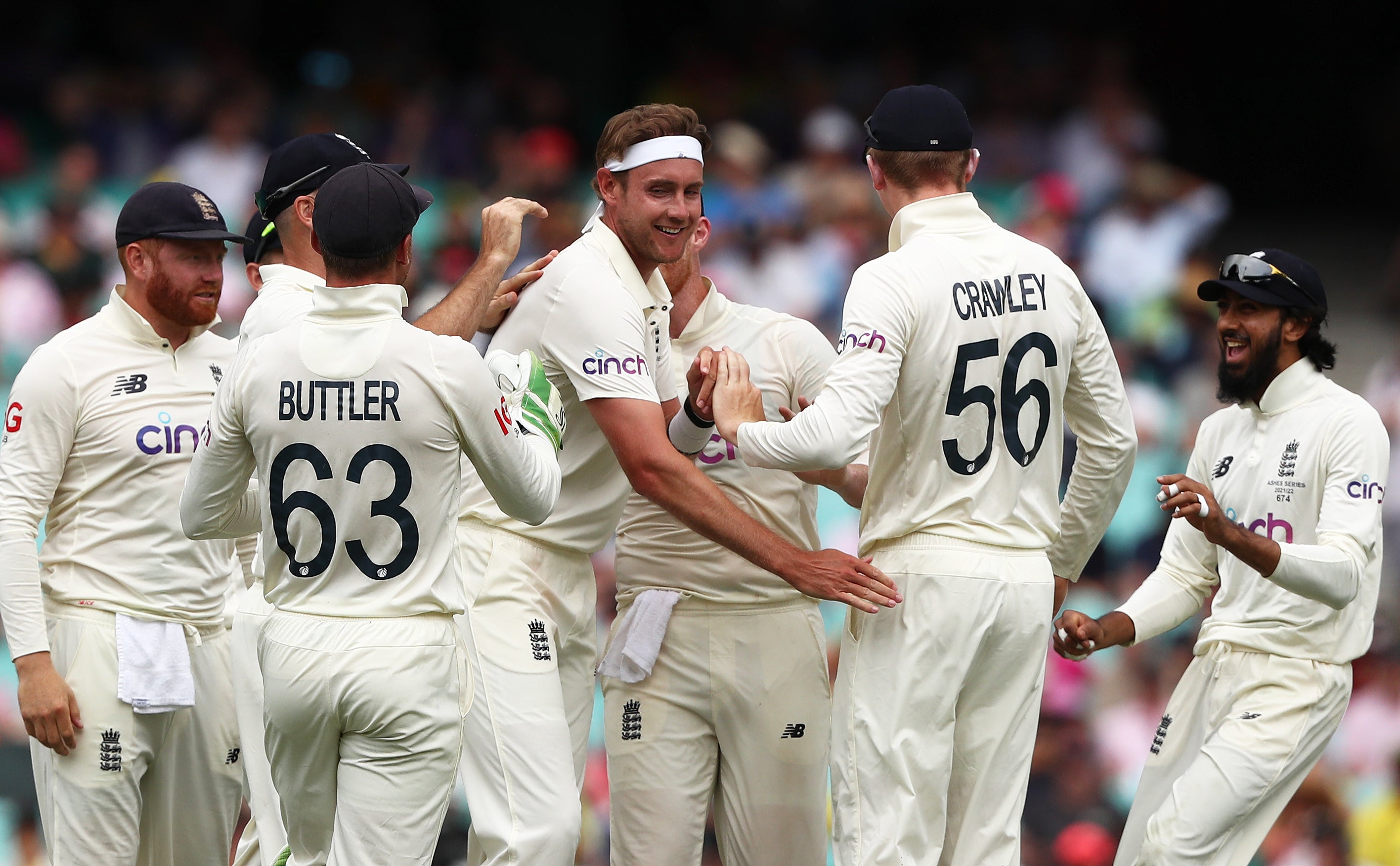 Stuart Broad took a key wicket for England on day one (Jason O’Brien/PA)