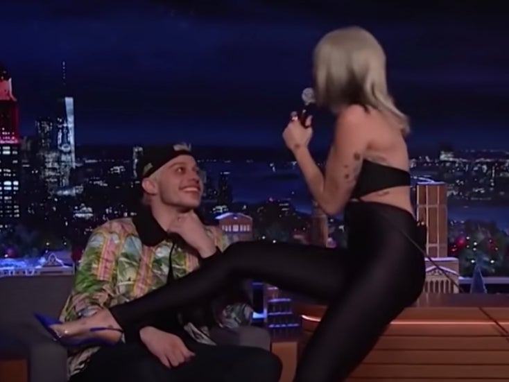 Pete Davidson was serenaded by Miley Cyrus on ‘The Tonight Show’