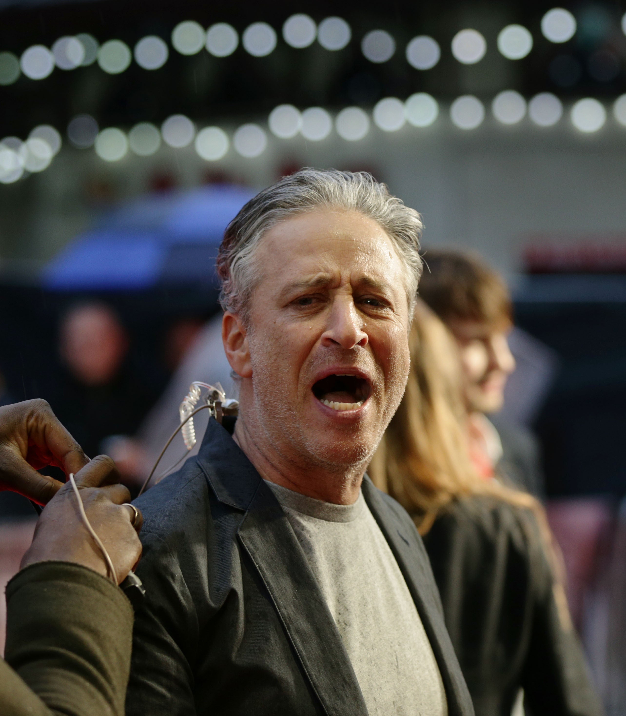 Former US talk show host Jon Stewart accuses JK Rowling of anti-Semitism (Yui Mok/ PA)