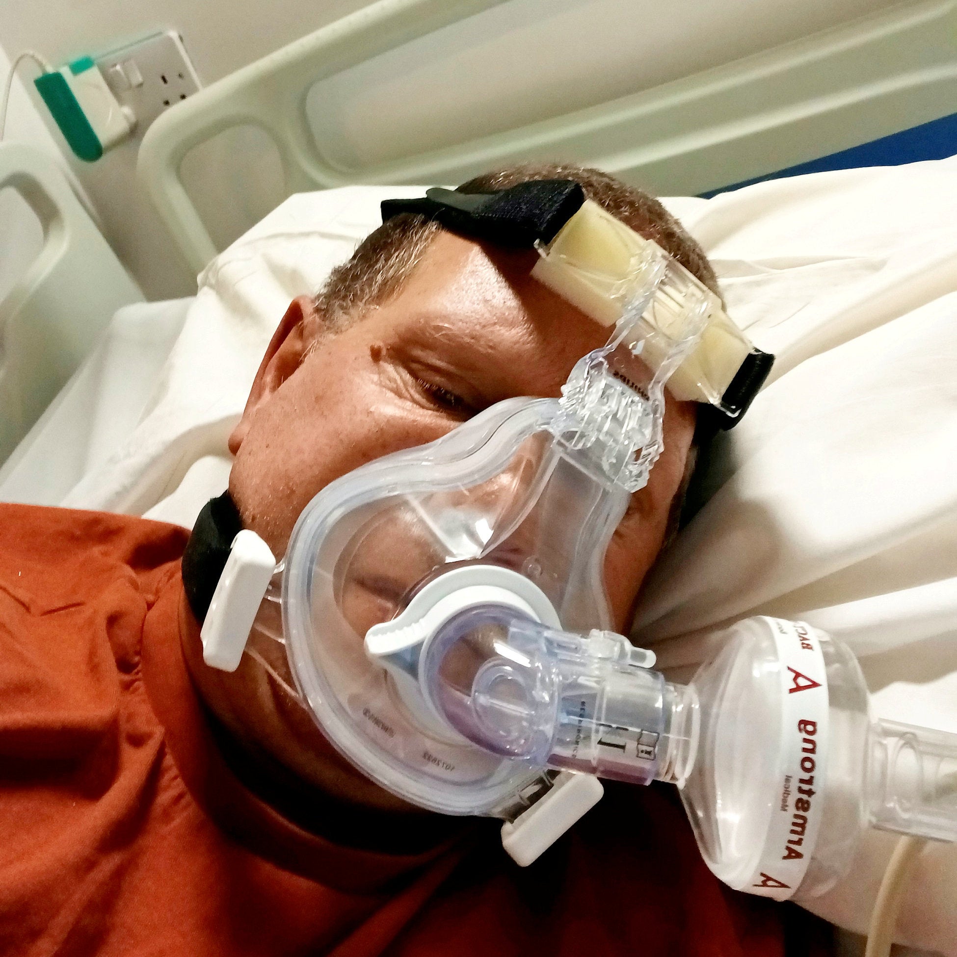 The 52-year-old was so ill that his family were told that he had a 50/50 chance of surviving