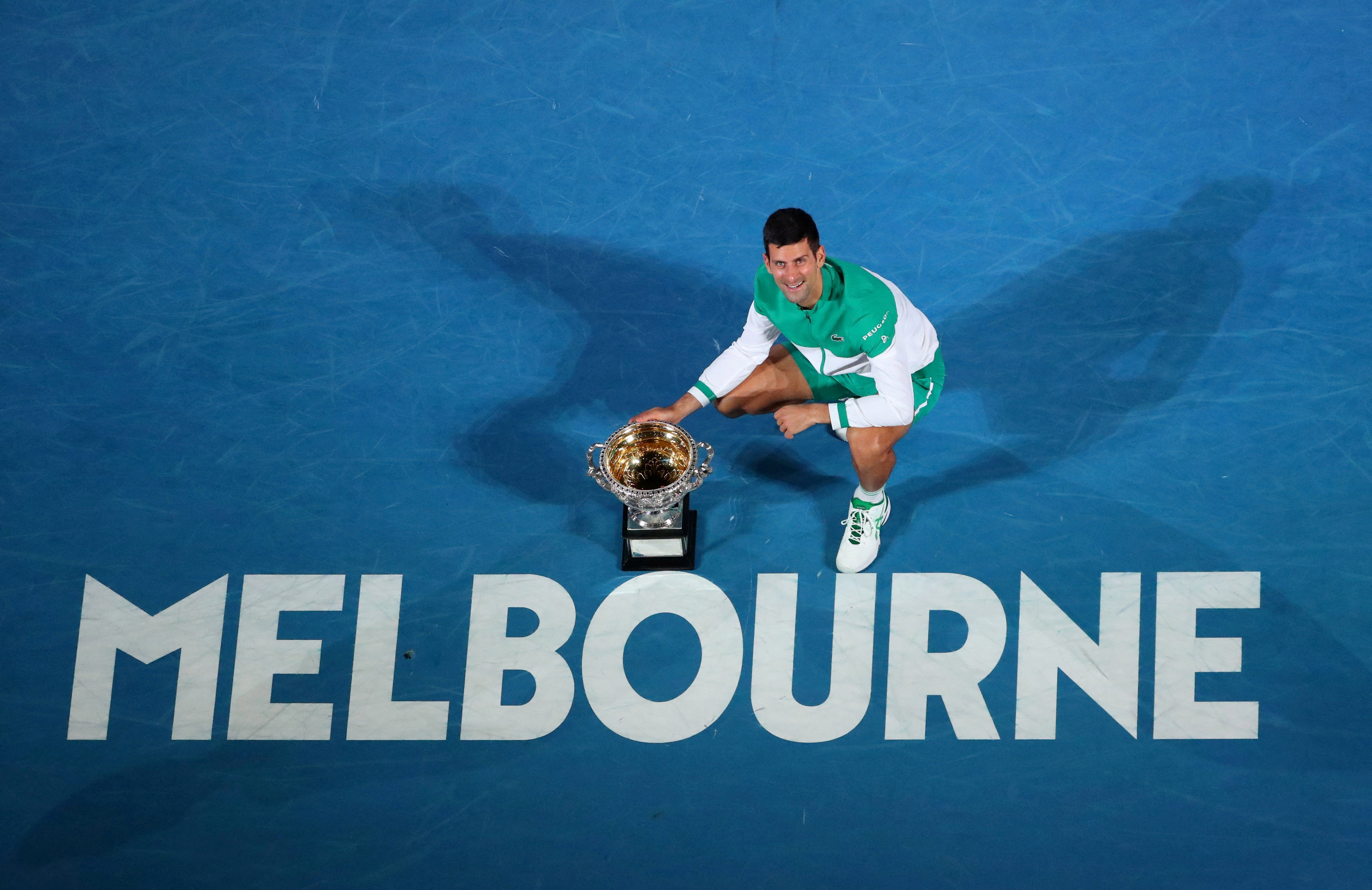 Djokovic is hoping to defend his Australian Open title in Melbourne