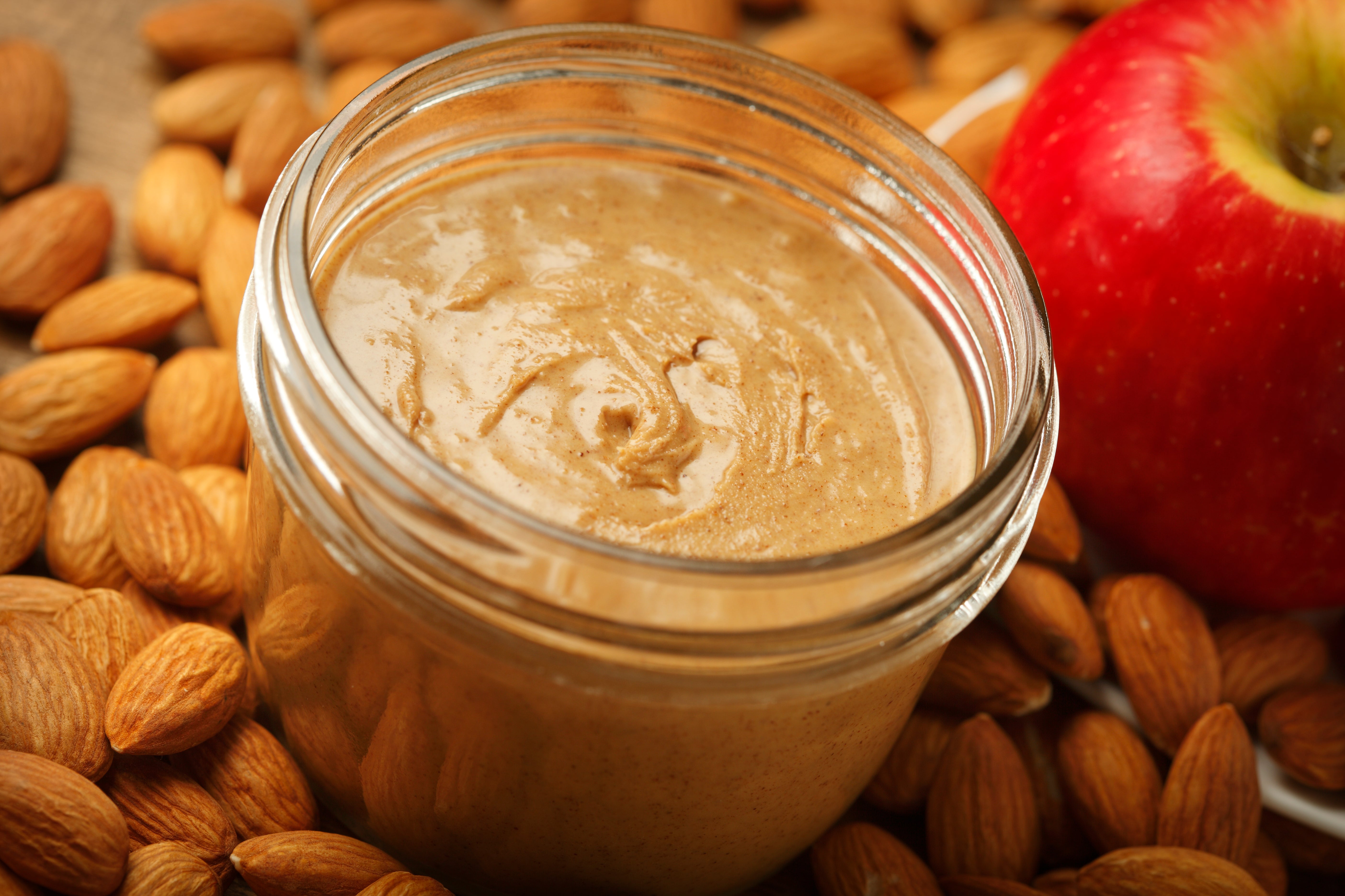 Almond butter is rich in protein.