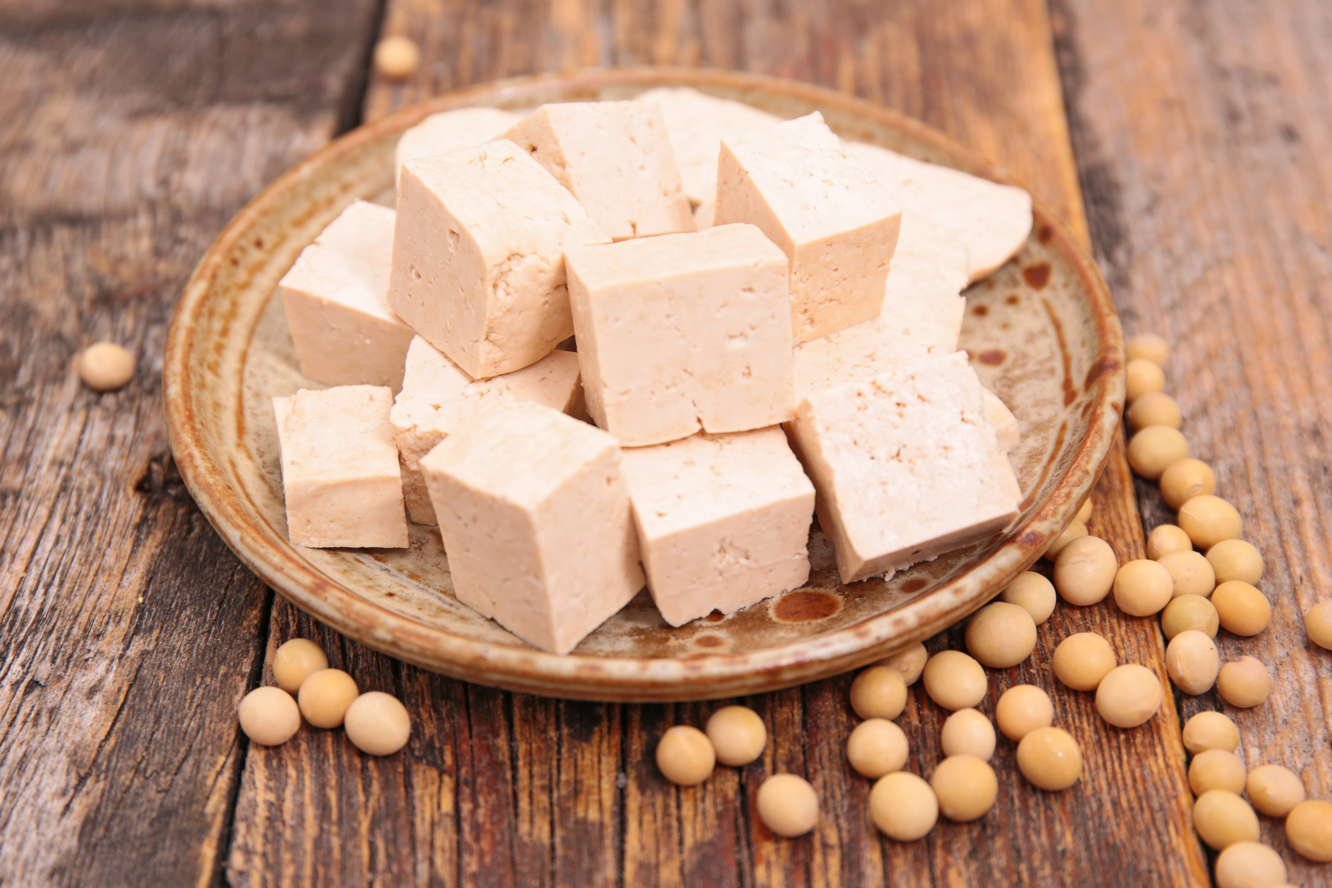 Tofu has many grams of protein.