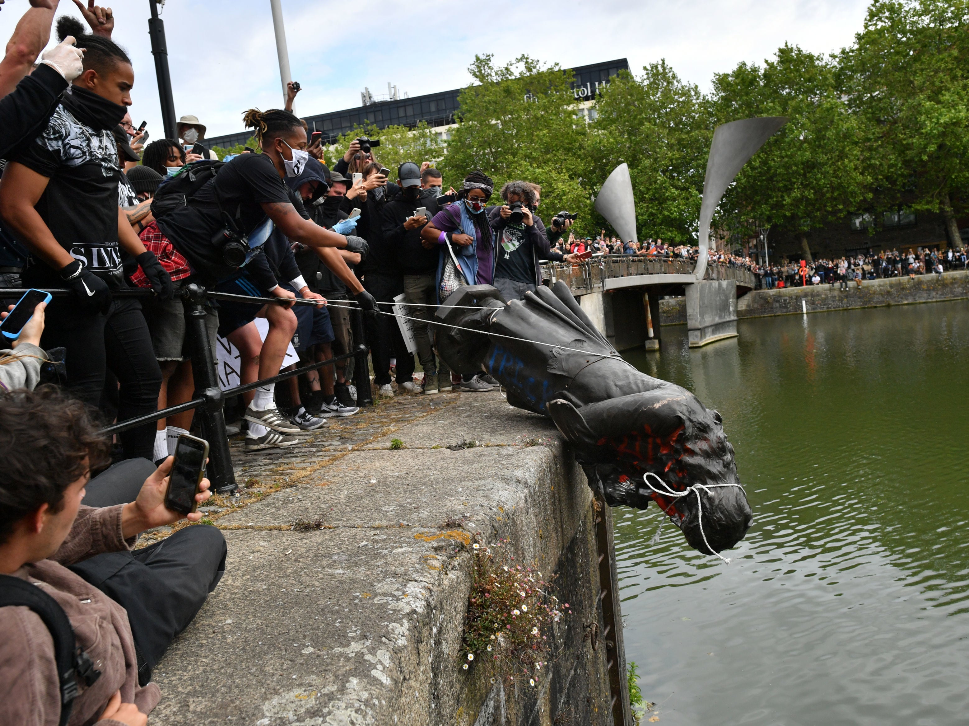 Four people have been cleared of criminal damage after toppling a statue of slave trader Edward Colston in Bristol during a Black Lives Matter protest