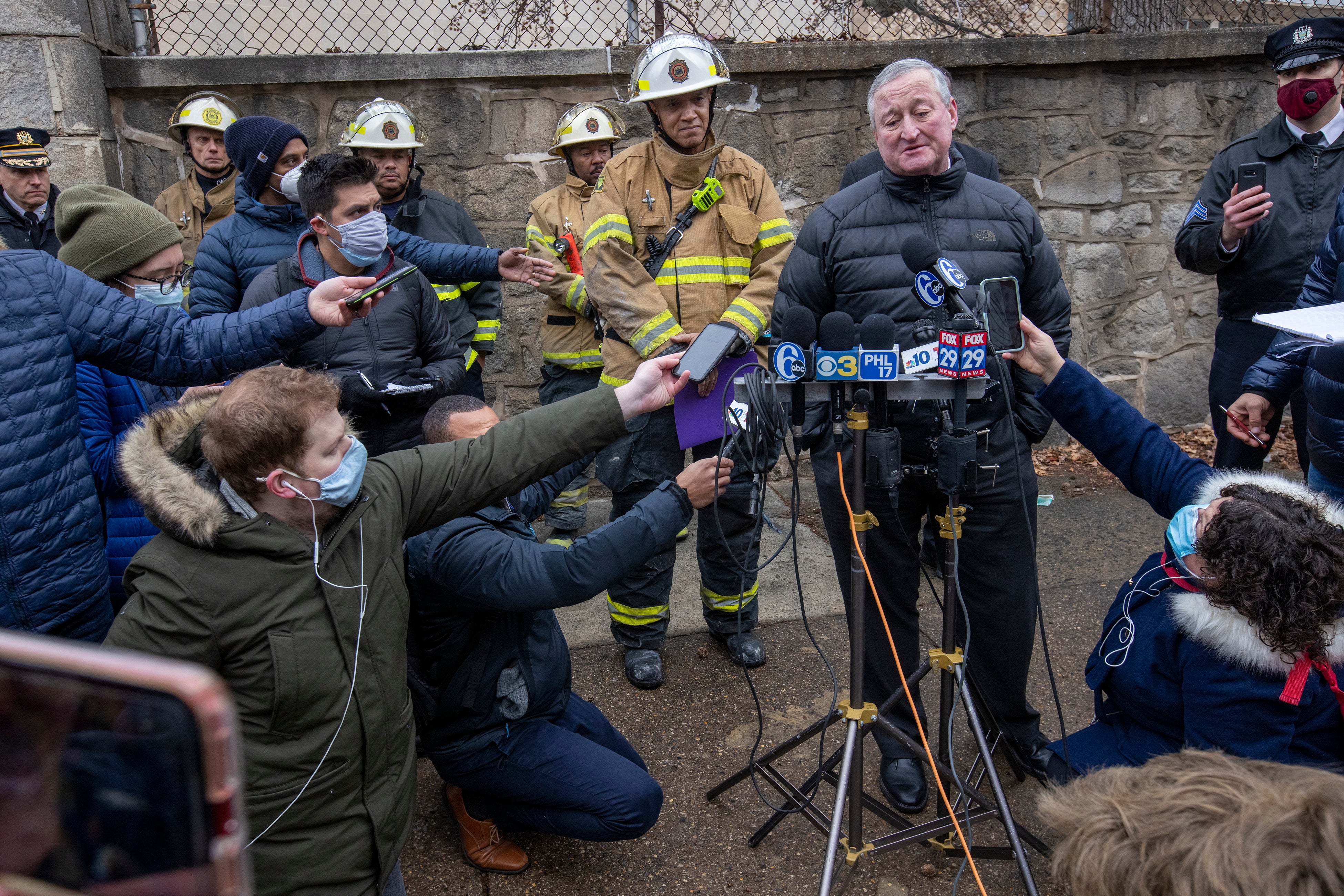 Kenney speaks to the media