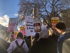 ‘Most racist law to come to Britain’: Protestors voice anger over Nationality and Borders Bill outside Parliament