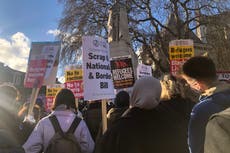 ‘Most racist law to come to Britain’: Protestors voice anger over Nationality and Borders Bill outside Parliament