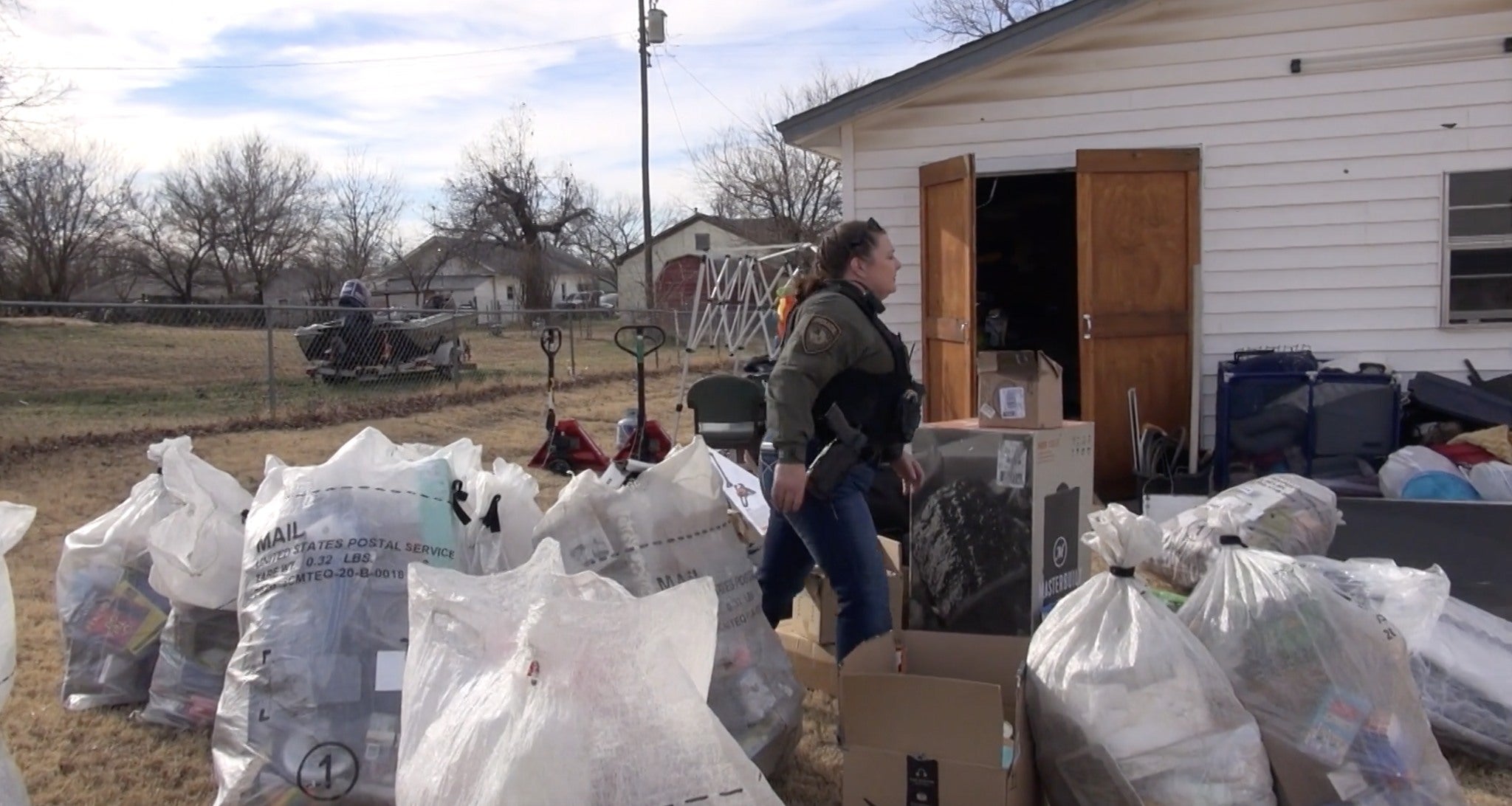 Thousands of undelivered packages were found in the home of an Amazon driver in Oklahoma