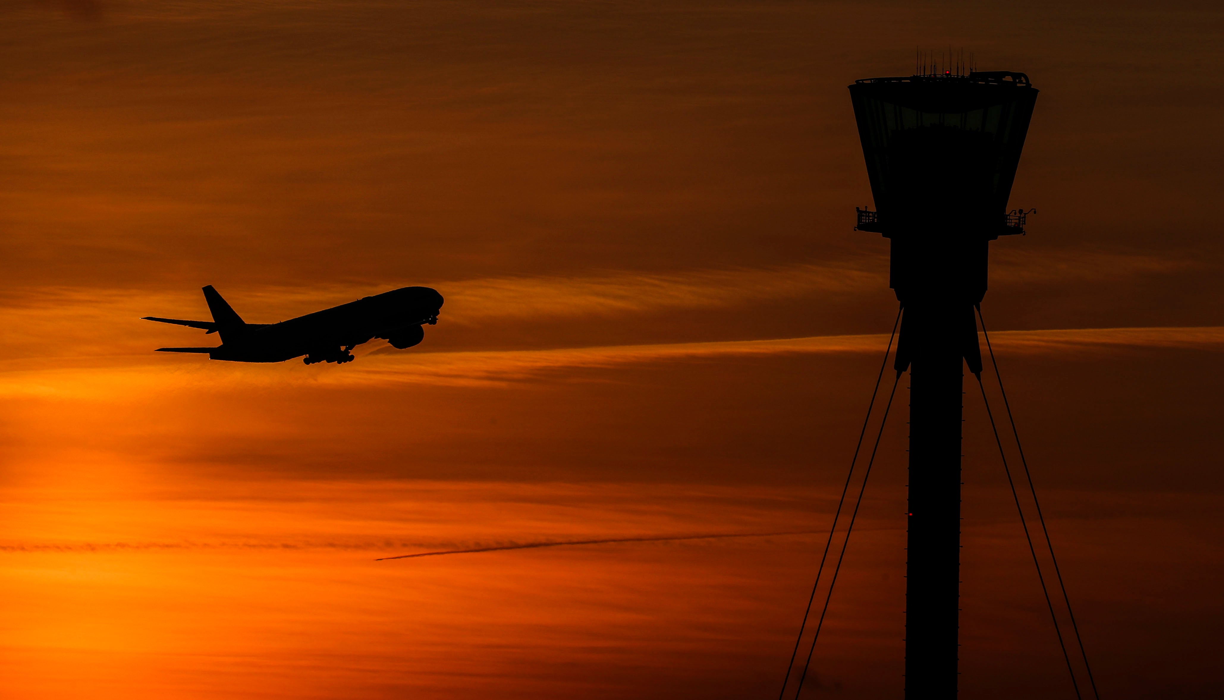 Gatwick Airport had to divert some flights (PA)