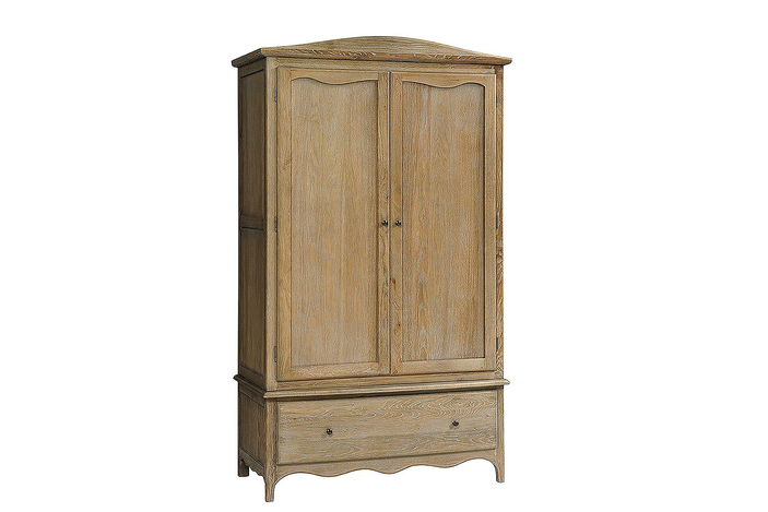 Camille limewash oak double wardrobe