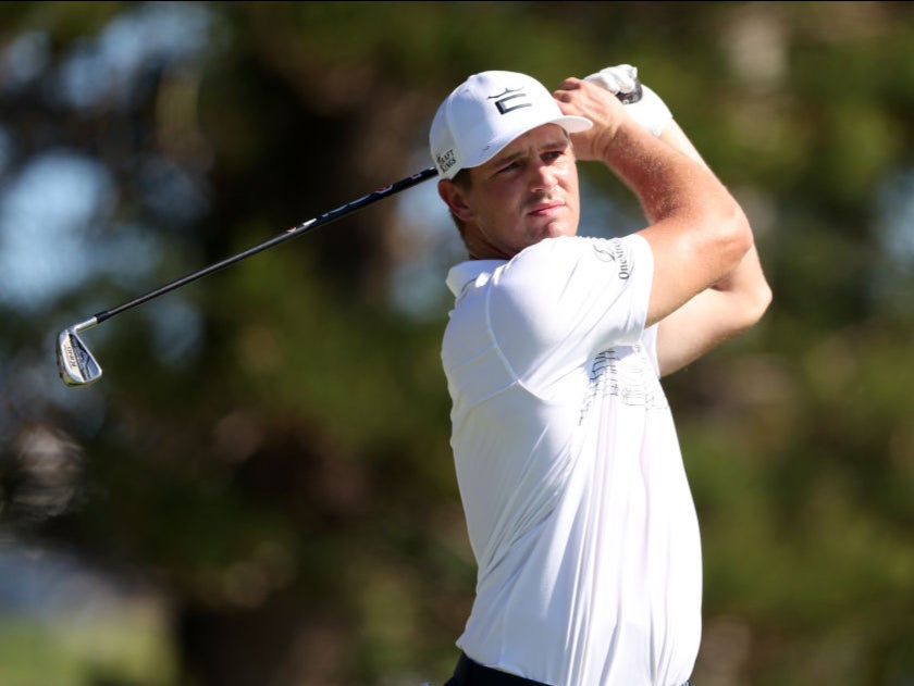 Bryson DeChambeau in practice at the Tournament of Champions