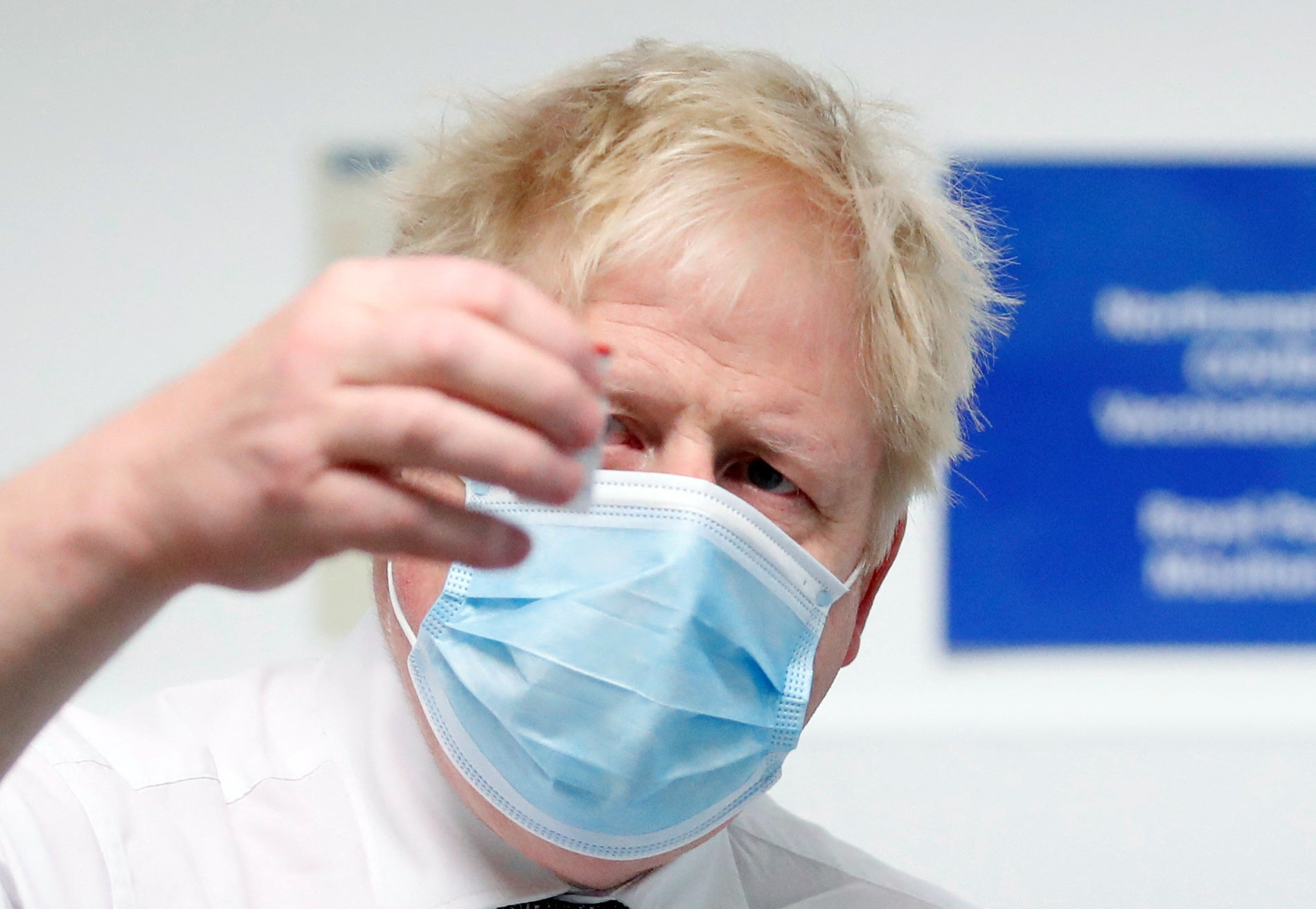 Prime Minister Boris Johnson has renewed the call for people to get vaccinated and take up the offer of a booster jab (Peter Cziborra/Reuters/Pool)