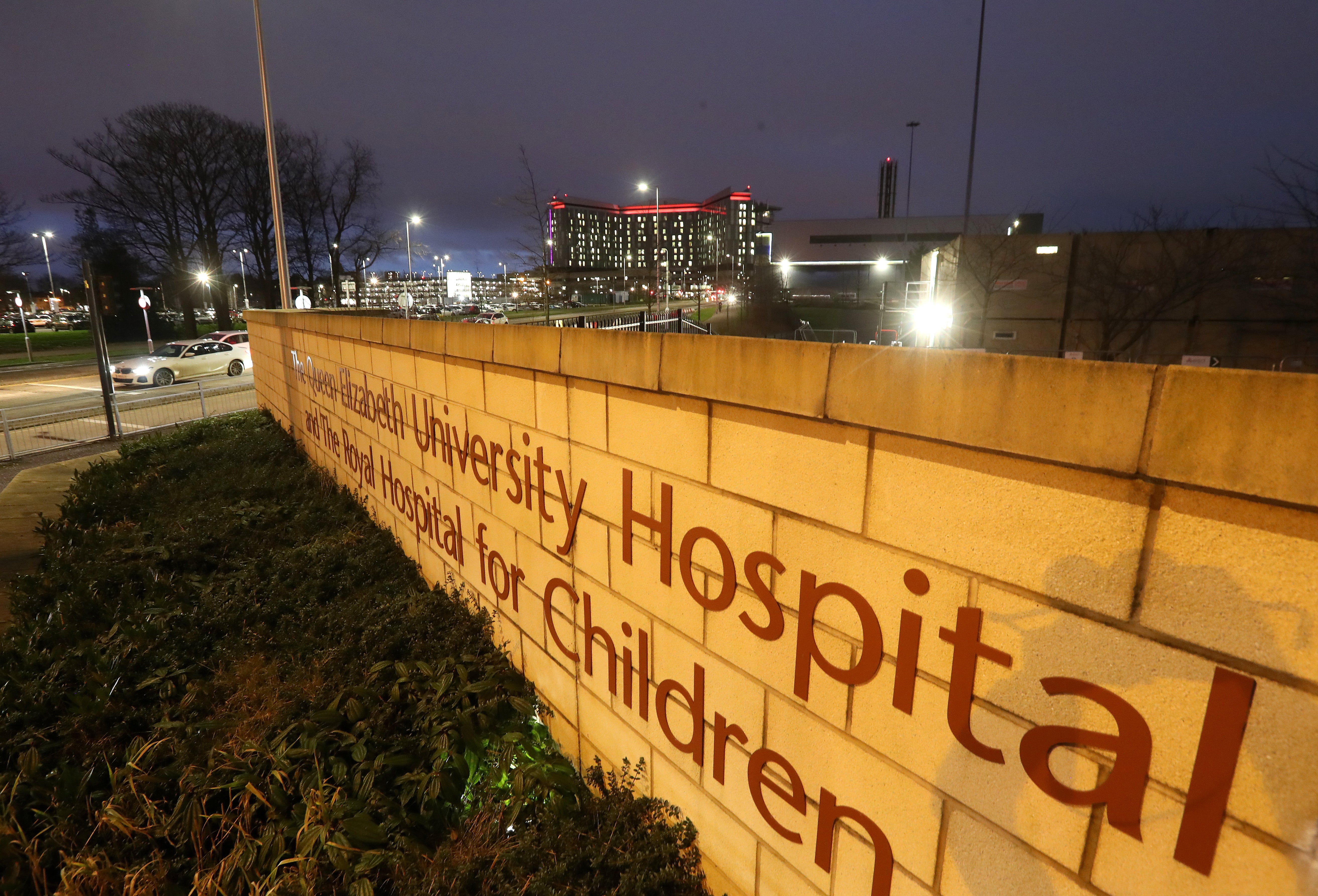 NHS Greater Glasgow and Clyde said the Royal Hospital for Children in Glasgow has capacity for 244 beds (Andrew Milligan/PA)