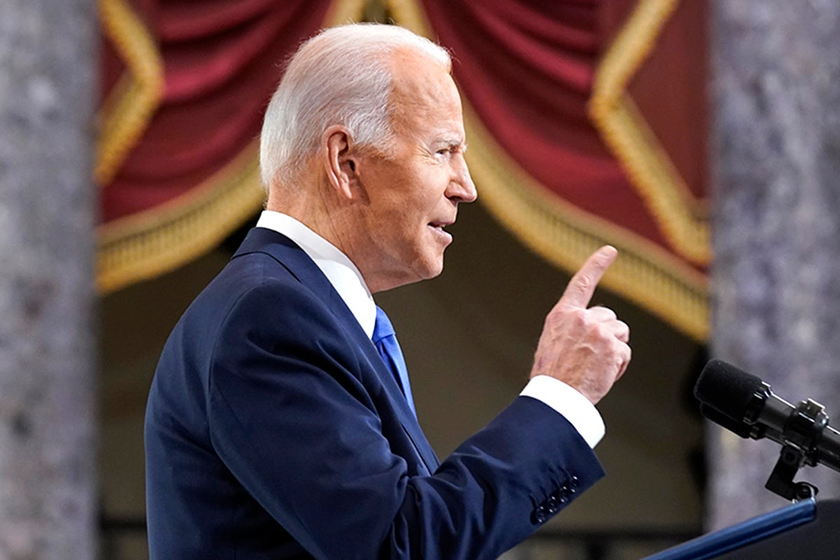 More than a third of Americans, including 70 per cent of Republicans, do not believe Biden is the legitimate president