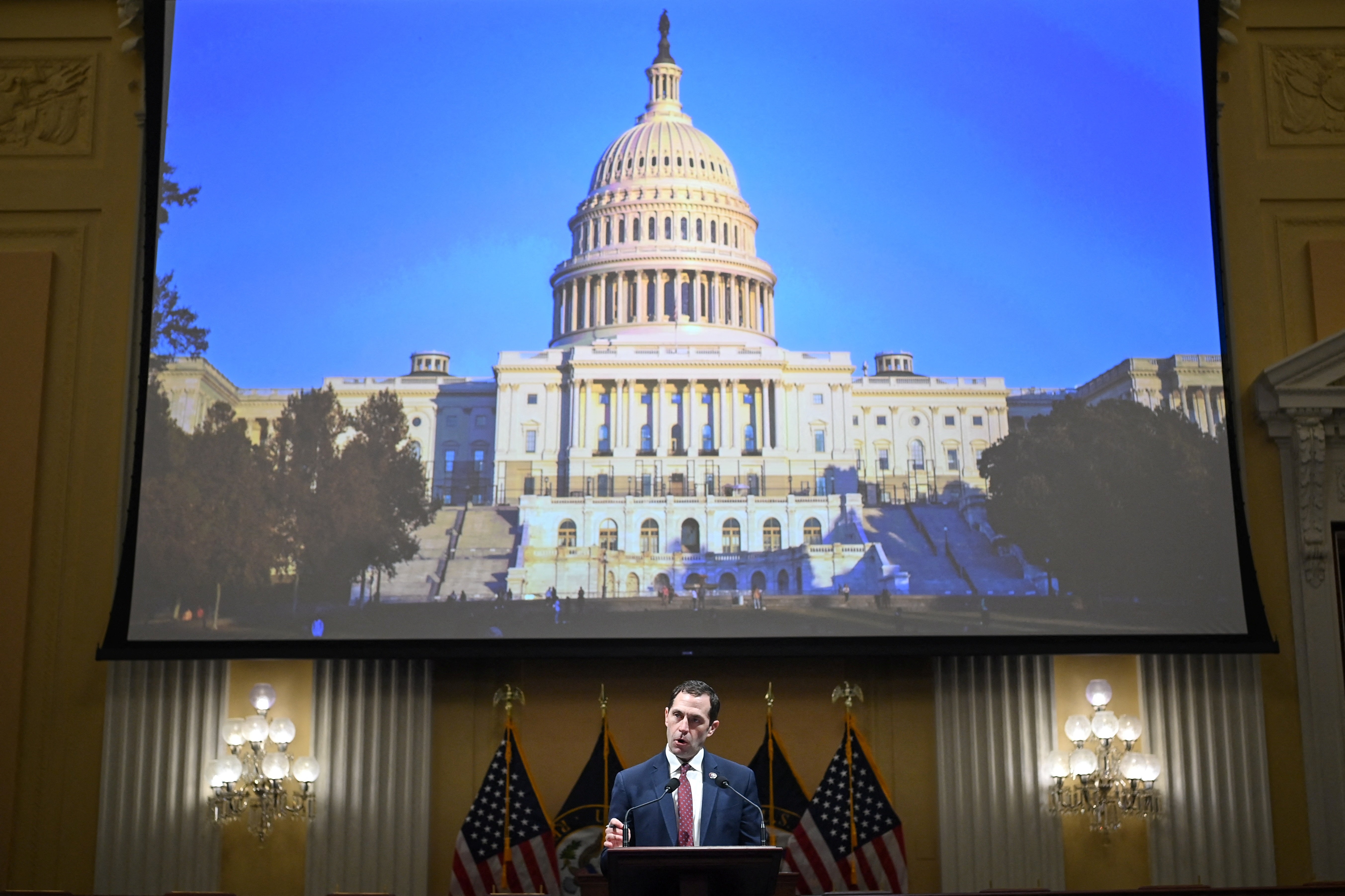 ‘Jan 6 is not behind us’: House lawmakers reflect on riot with Capitol Police officer’s family in attendance