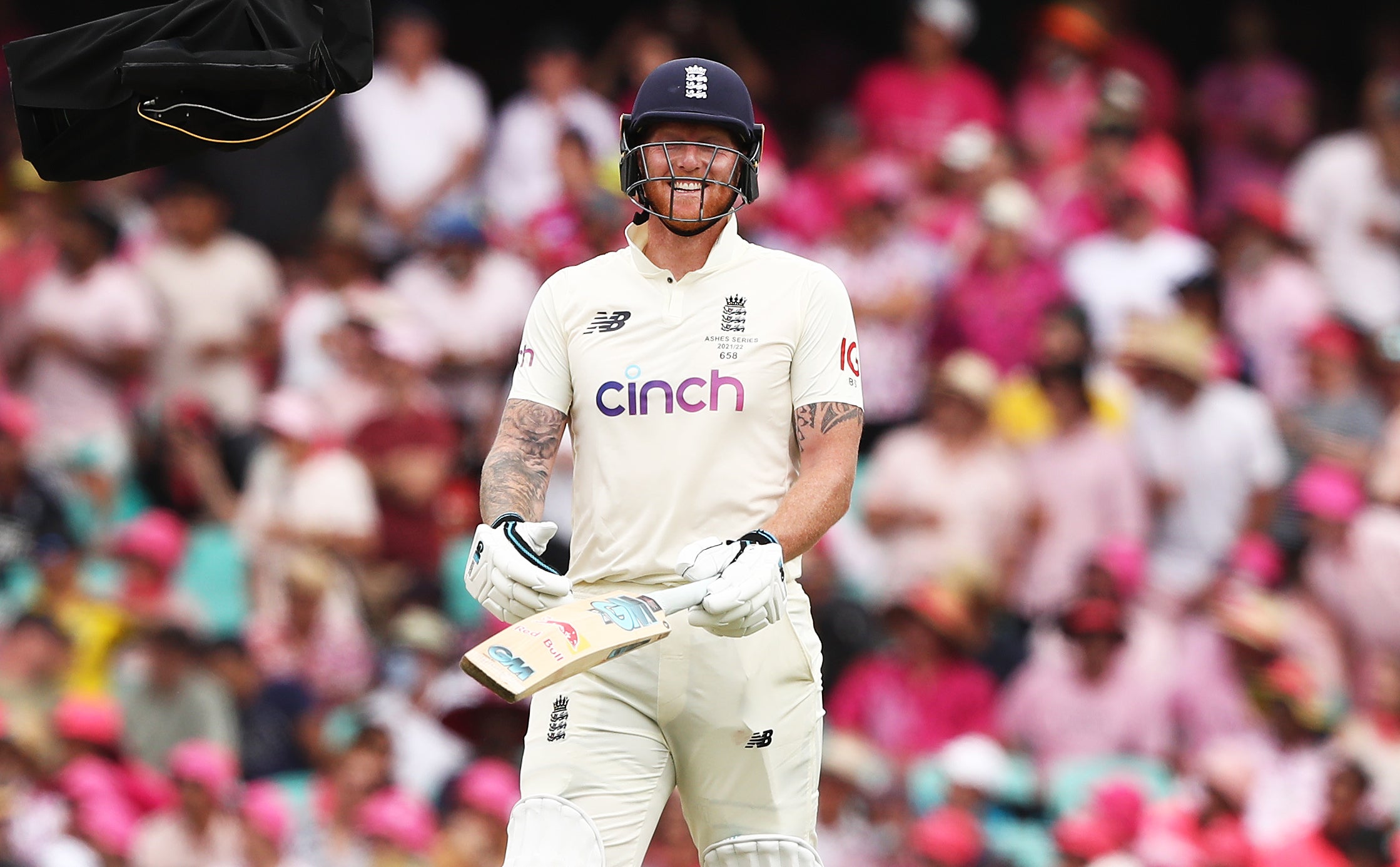 Ben Stokes had to laugh at his luck when his bail failed to fall after his stump was glanced (Jason O’Brien/PA)